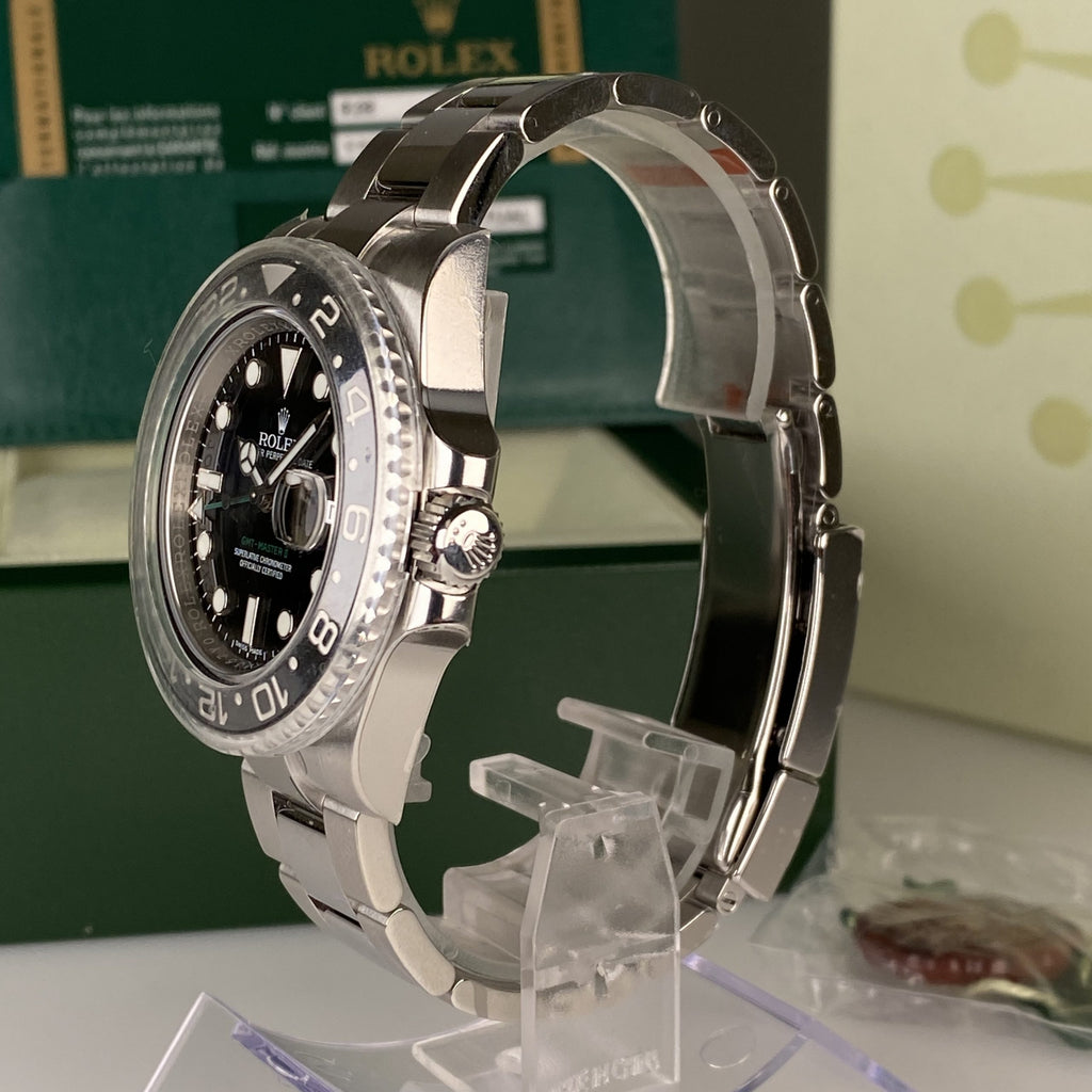 2015 Rolex GMT-Master II 116710LN New Old Stock Full Stickers with Box & Card Complete Discontinued Model