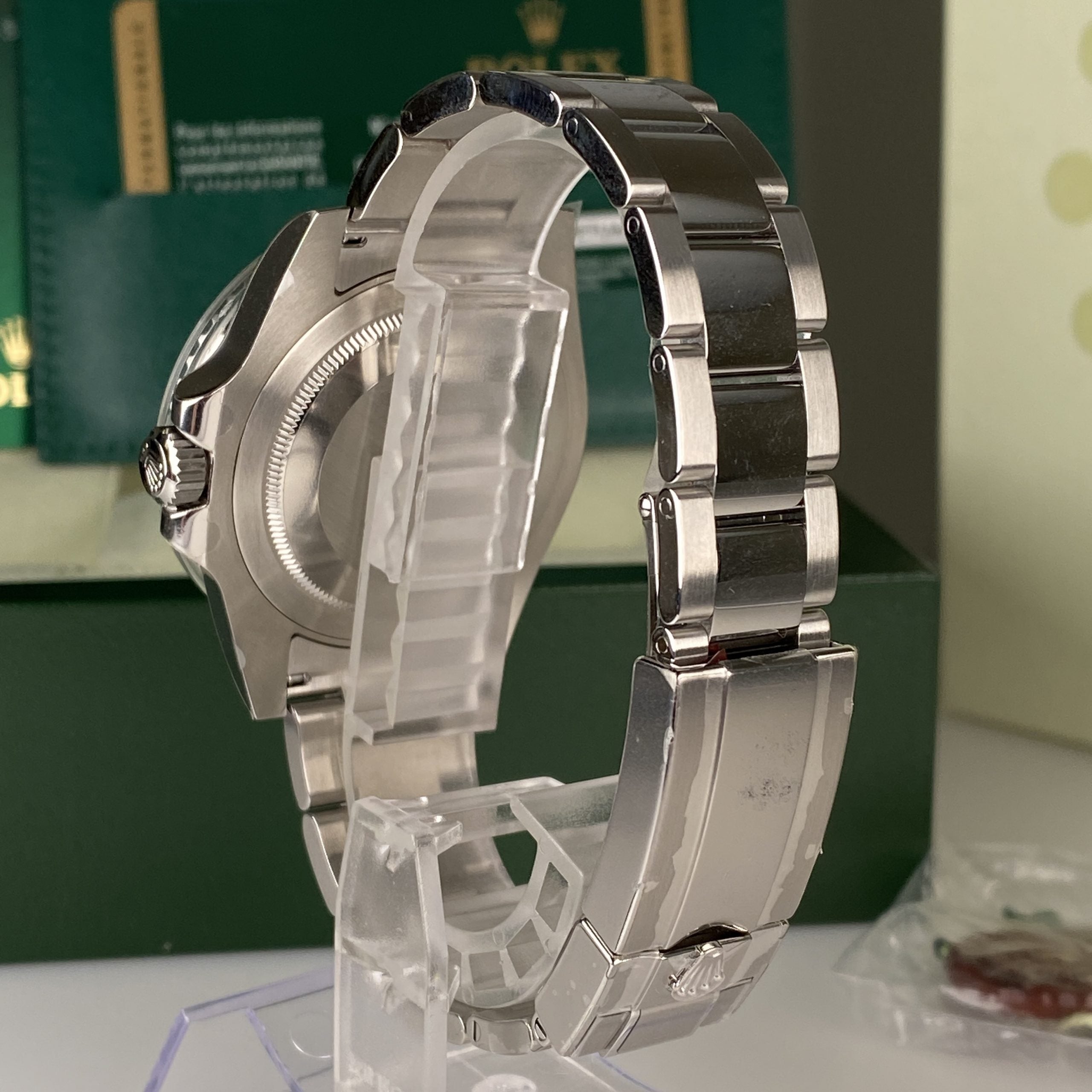 2015 Rolex GMT-Master II 116710LN New Old Stock Full Stickers with Box & Card Complete Discontinued Model