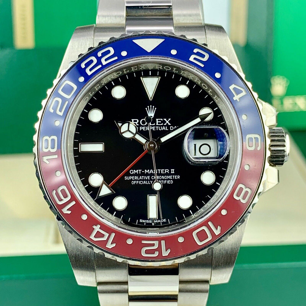 2018 Rolex GMT Master II 116719 BLRO With Box And Card Unpolished Black Dial