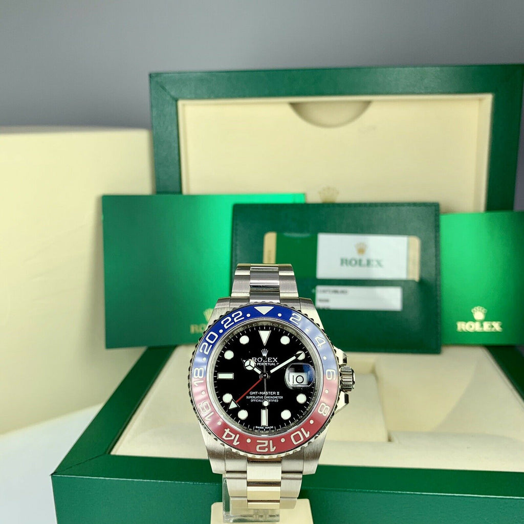 2018 Rolex GMT Master II 116719 BLRO With Box And Card Unpolished Black Dial