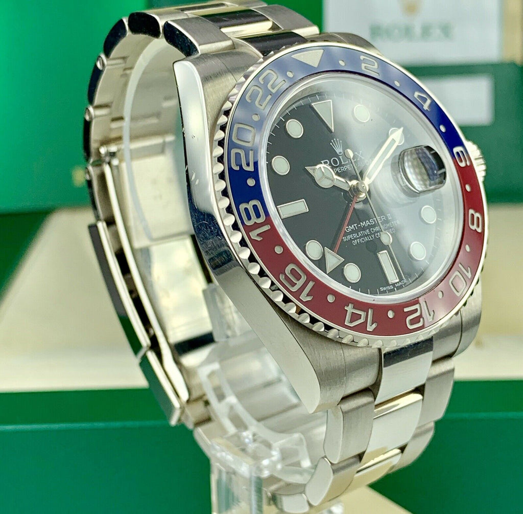 2018 Rolex GMT Master II 116719 BLRO With Box And Card Unpolished Black Dial
