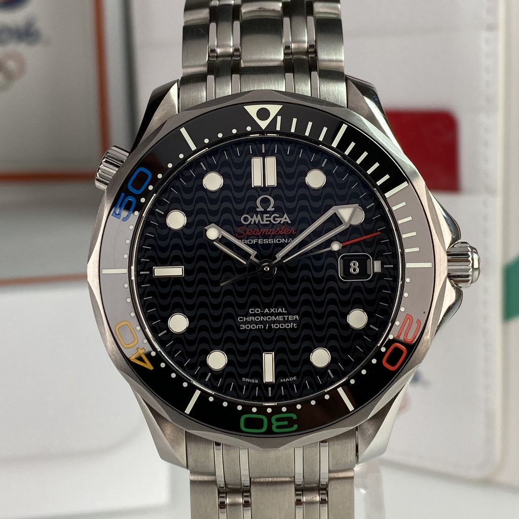 2016 Omega Seamaster Diver 300 Co-axial Olympic Collection Rio Ref.522.30.41.20.01.001 New Old Stock Complete Set Box and Papers