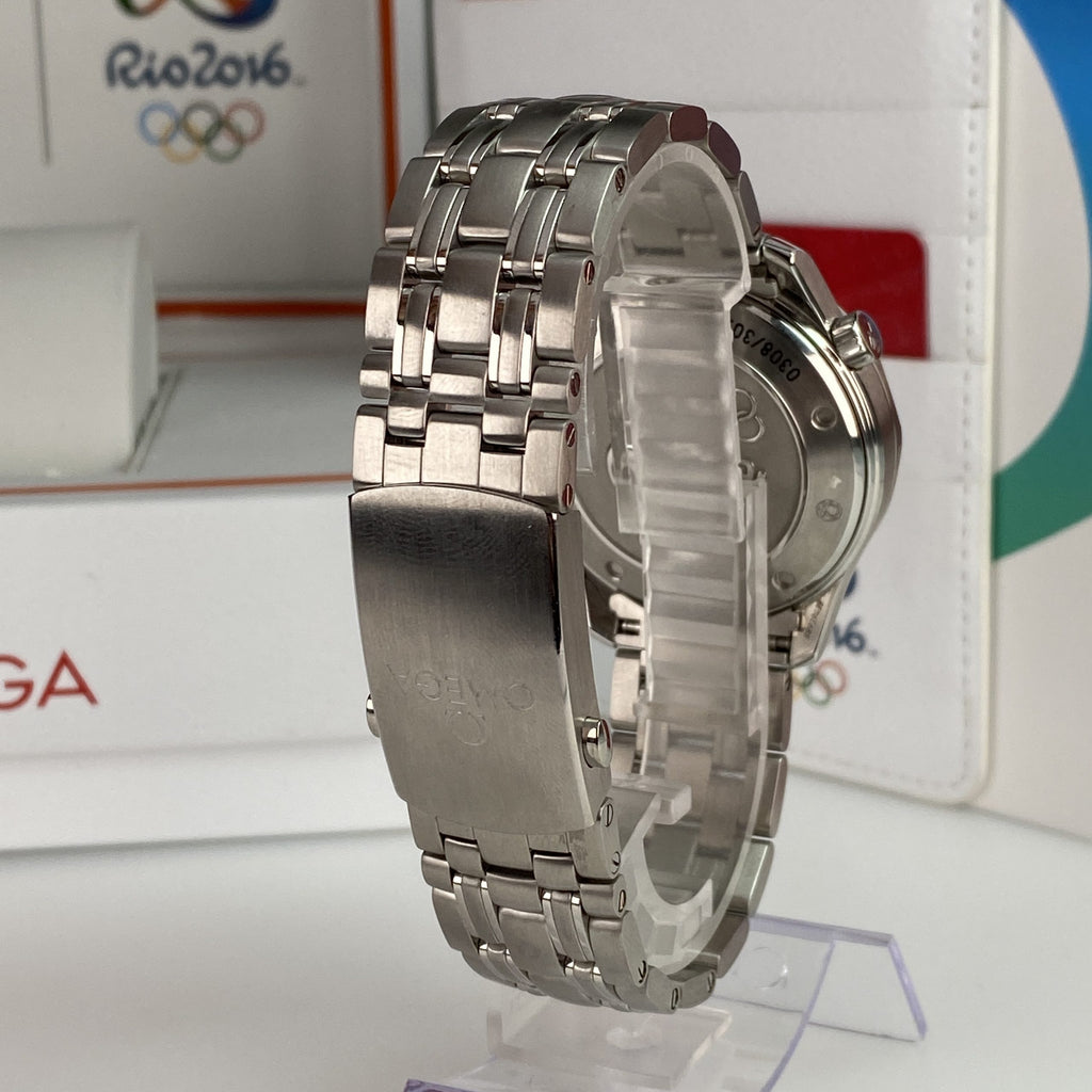 2016 Omega Seamaster Diver 300 Co-axial Olympic Collection Rio Ref.522.30.41.20.01.001 New Old Stock Complete Set Box and Papers