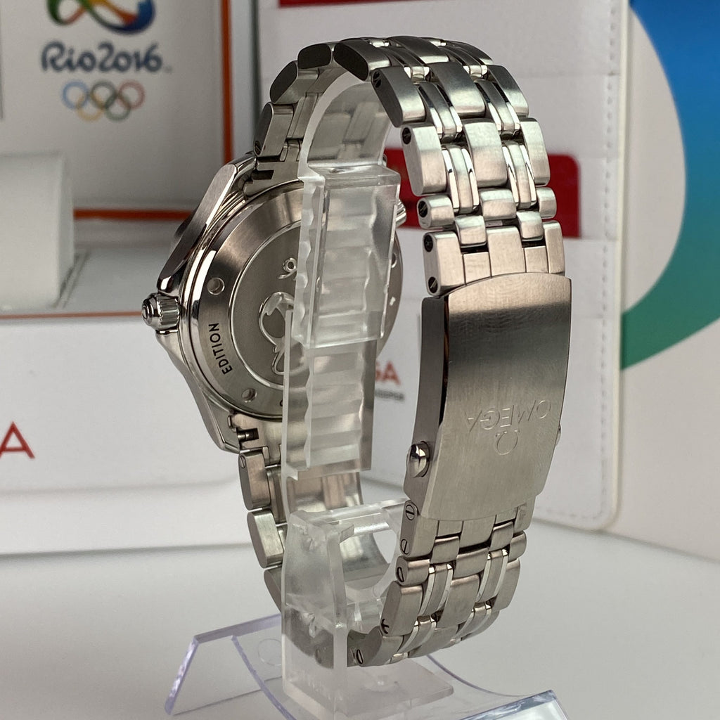 2016 Omega Seamaster Diver 300 Co-axial Olympic Collection Rio Ref.522.30.41.20.01.001 New Old Stock Complete Set Box and Papers