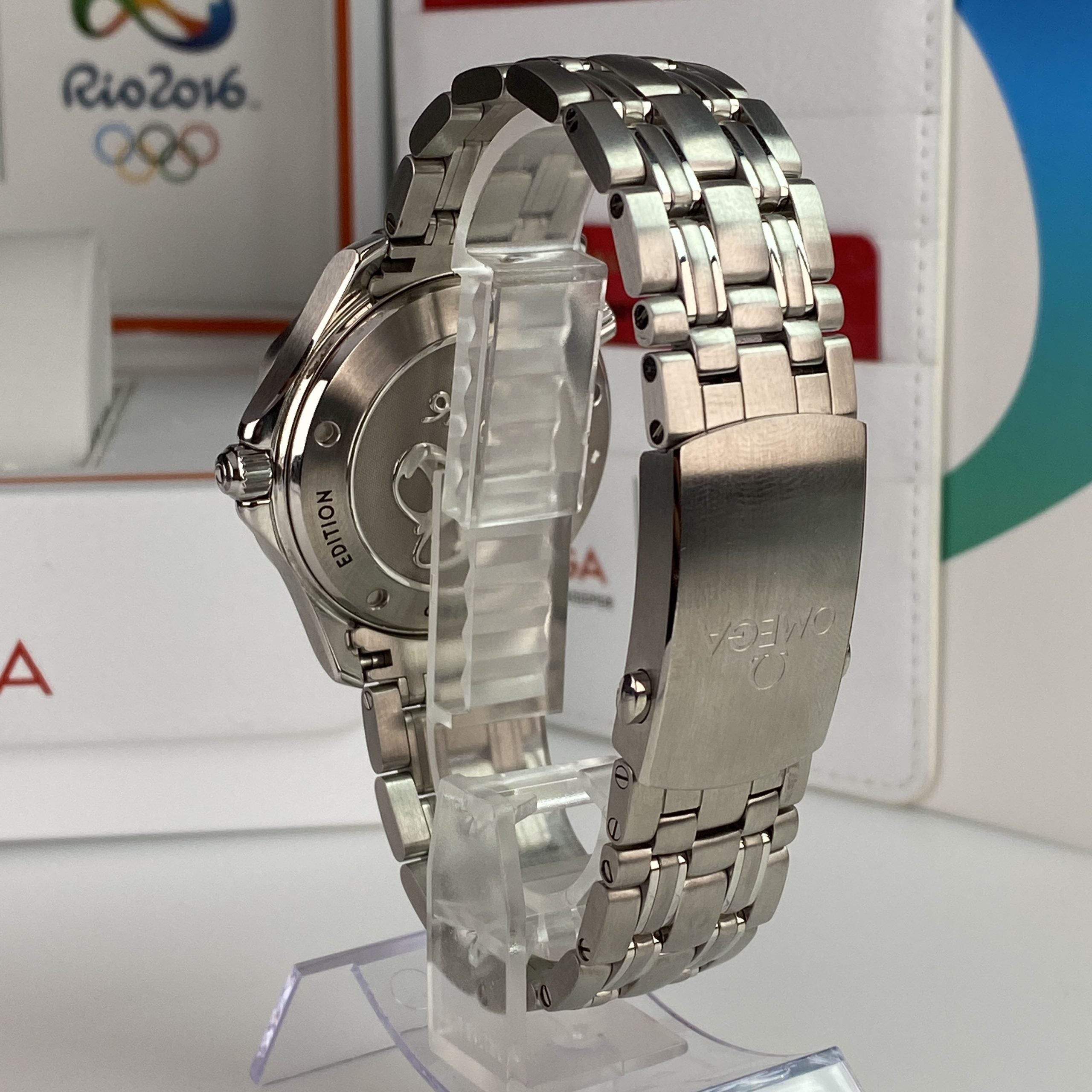 2016 Omega Seamaster Diver 300 Co-axial Olympic Collection Rio Ref.522.30.41.20.01.001 New Old Stock Complete Set Box and Papers