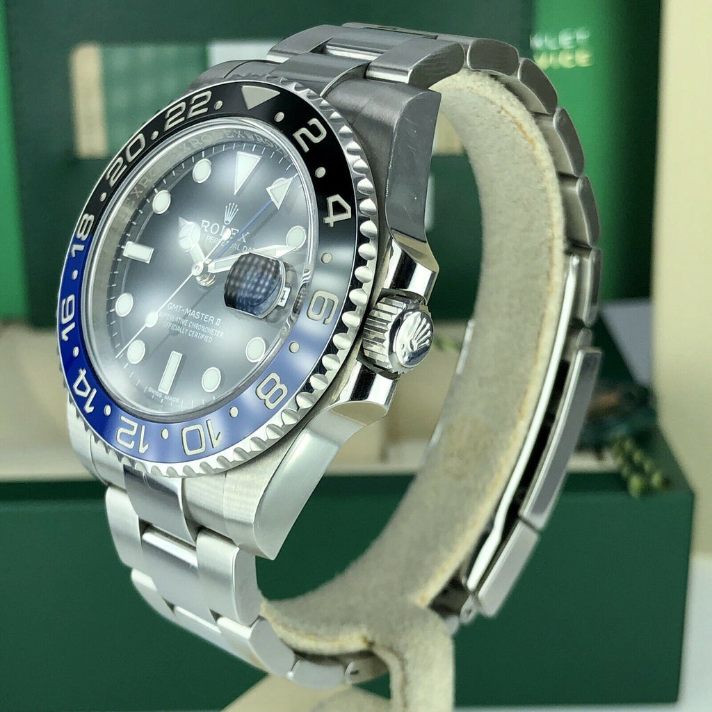 2016 Rolex GMT Master II 116710BLNR Batman With Box And Card Full Set Unpolished