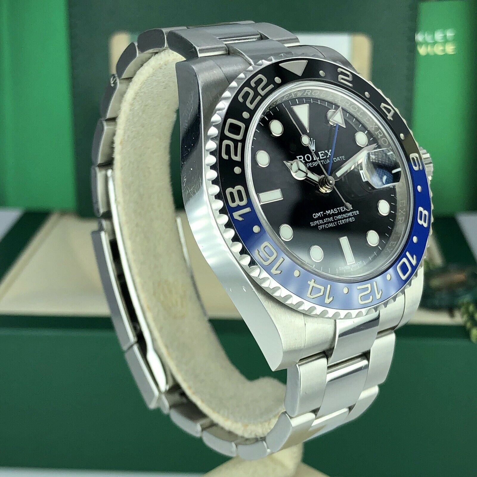 2016 Rolex GMT Master II 116710BLNR Batman With Box And Card Full Set Unpolished