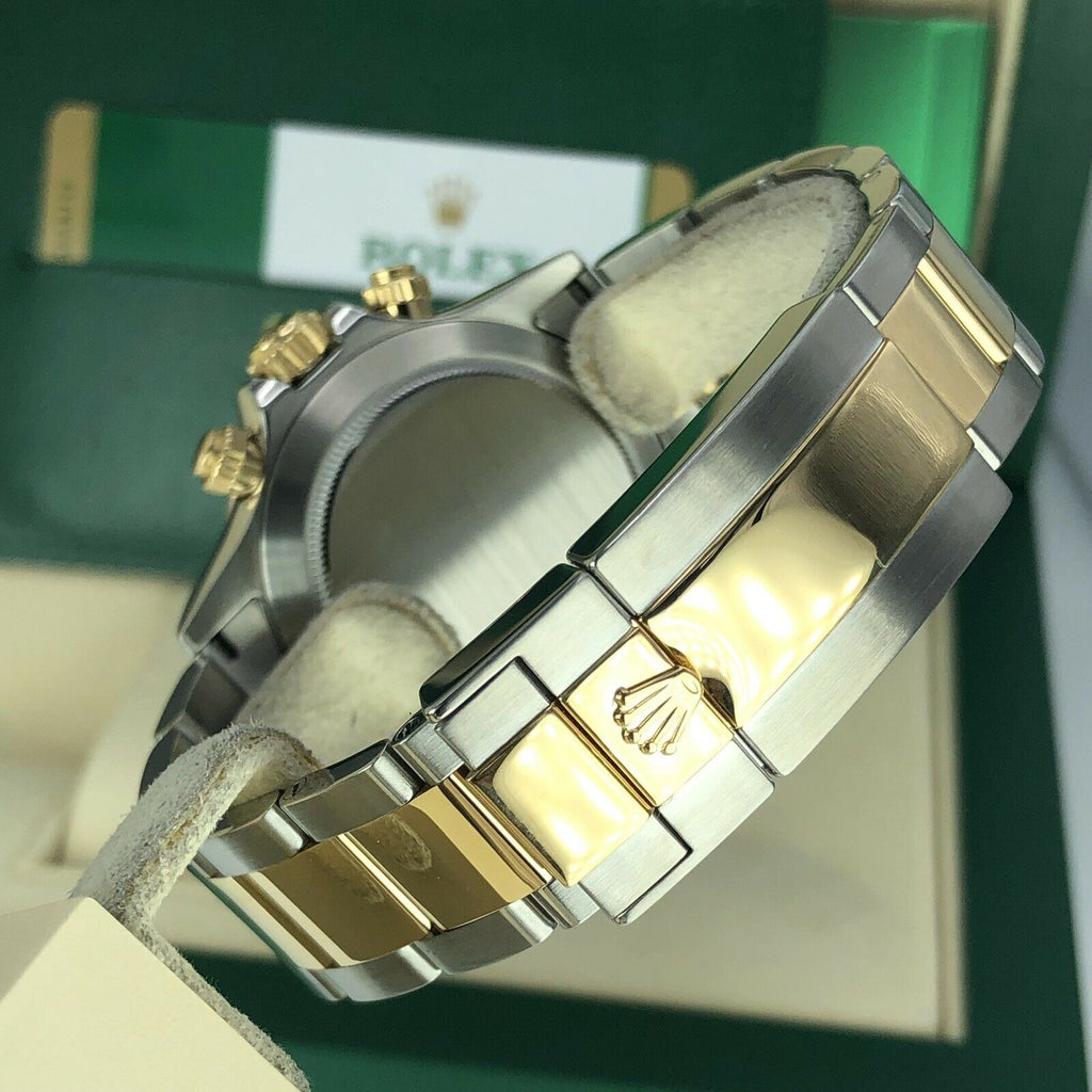2017 Rolex Daytona 116523 Two Tone Gold Steel With Box & Card Mint Condition