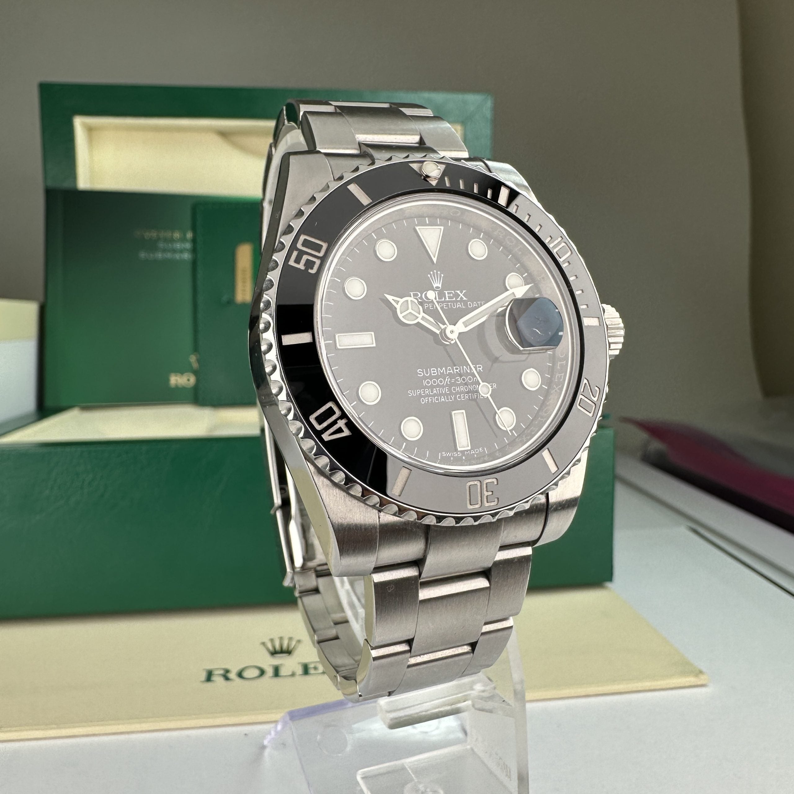 2017 Rolex Submariner 116610LN Ceramic with Box and Card