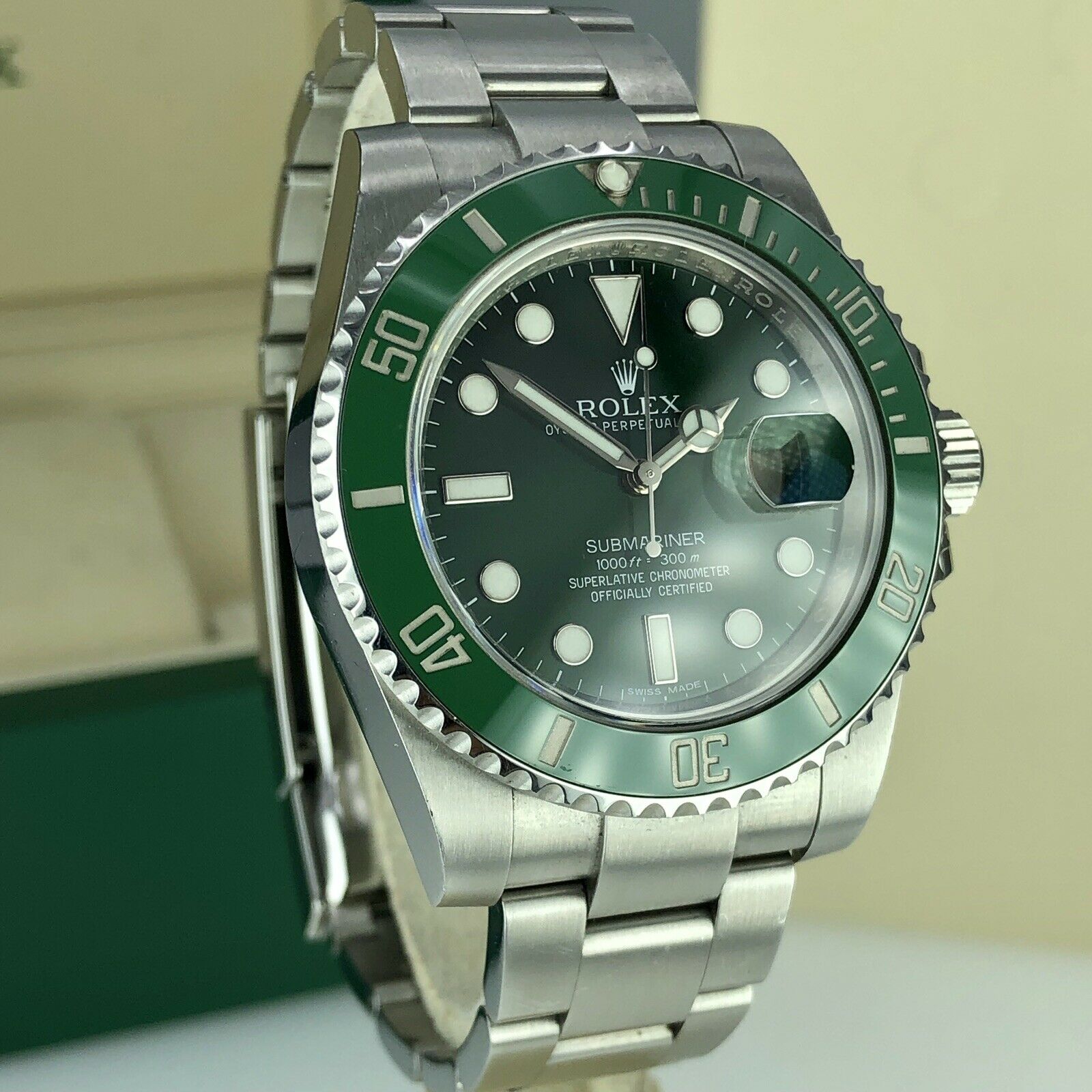 2017 Rolex Submariner 116610LV Hulk With Box Unpolished
