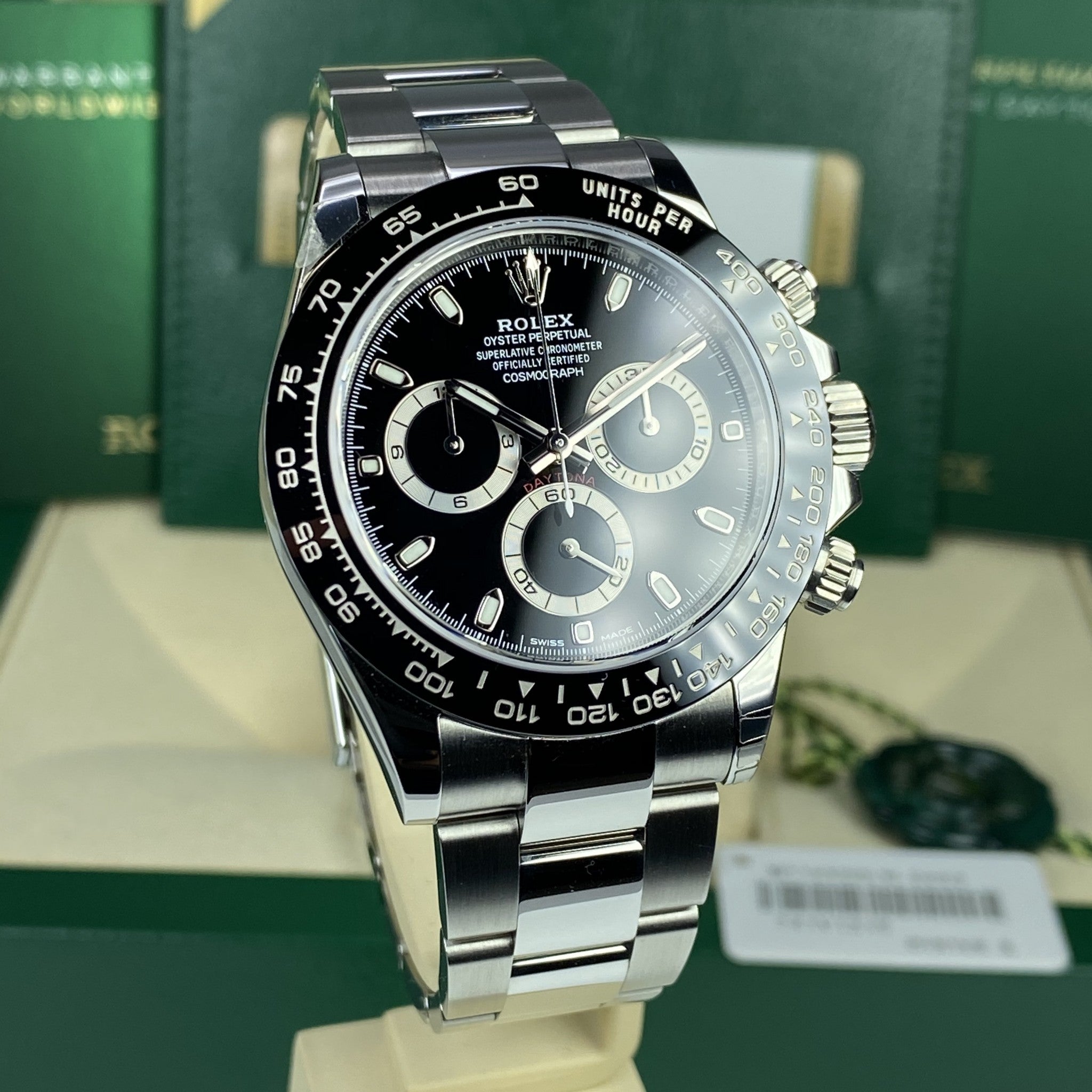 2017 Rolex Daytona 116500LN Black Dial With Box & Card Full Set
