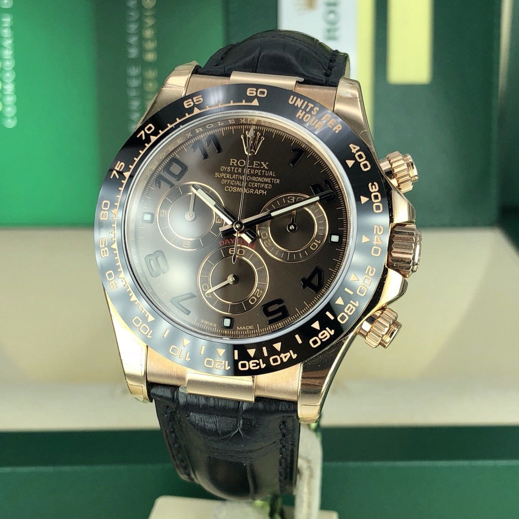 2018 Rolex Daytona 116515LN Ceramic Chocolate Rose Gold Unworn Box Card