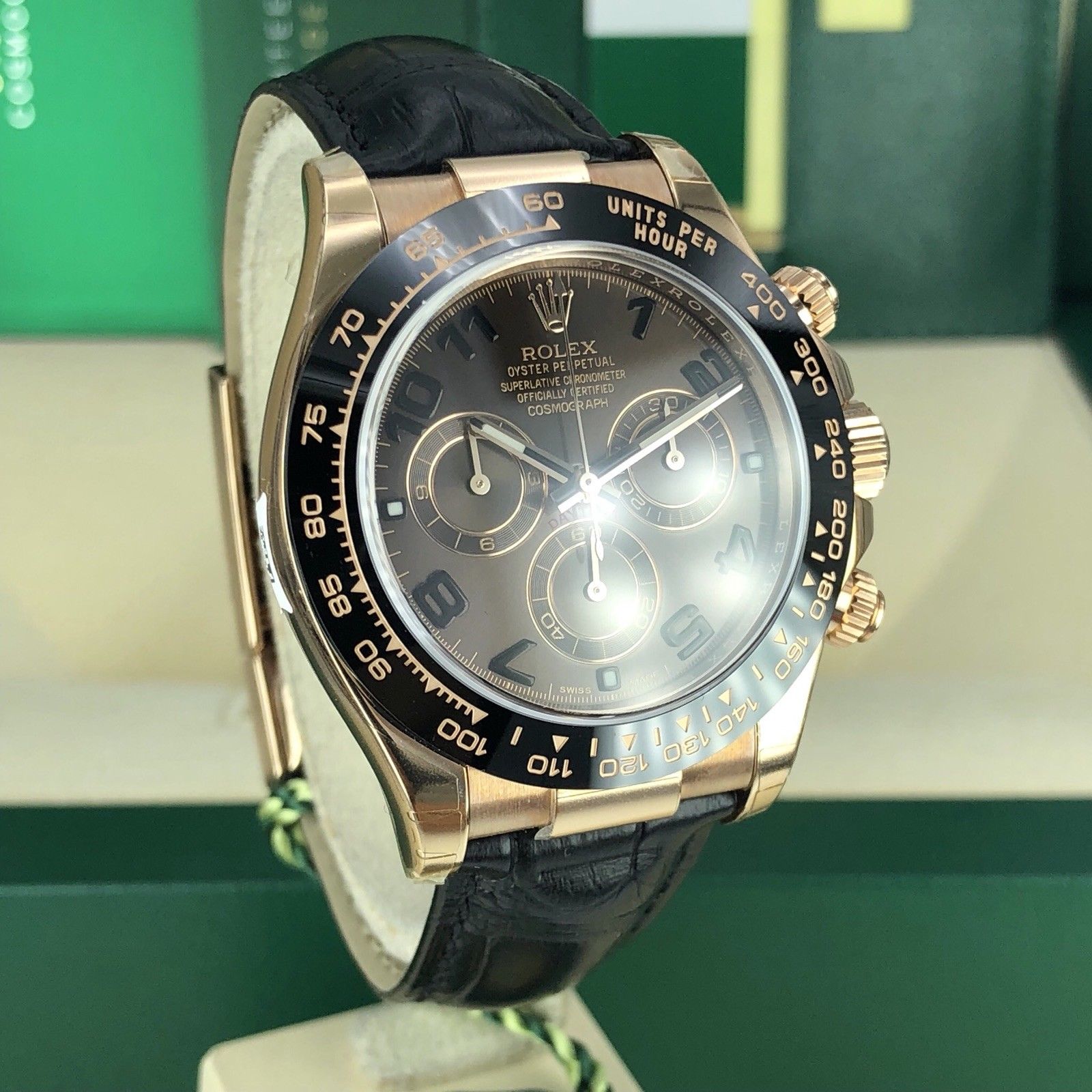 2018 Rolex Daytona 116515LN Ceramic Chocolate Rose Gold Unworn Box Card