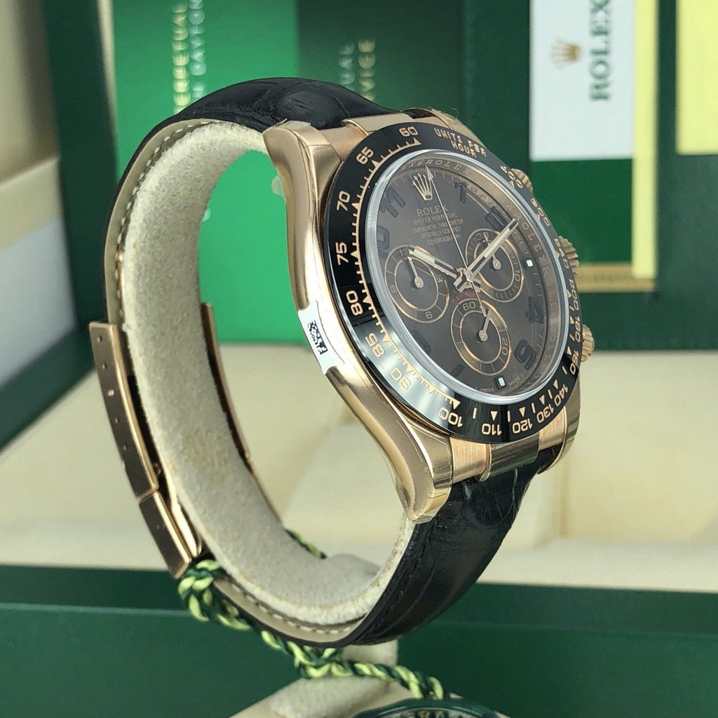 2018 Rolex Daytona 116515LN Ceramic Chocolate Rose Gold Unworn Box Card