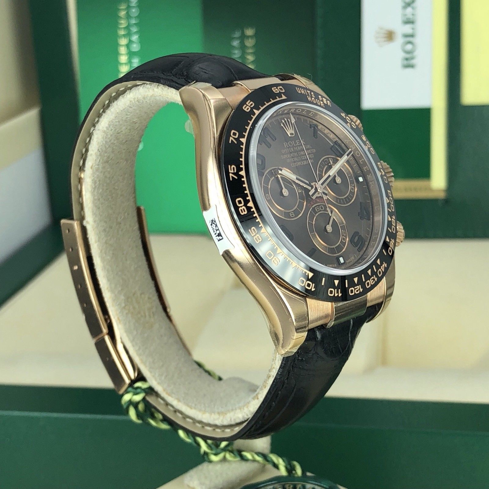 2018 Rolex Daytona 116515LN Ceramic Chocolate Rose Gold Unworn Box Card