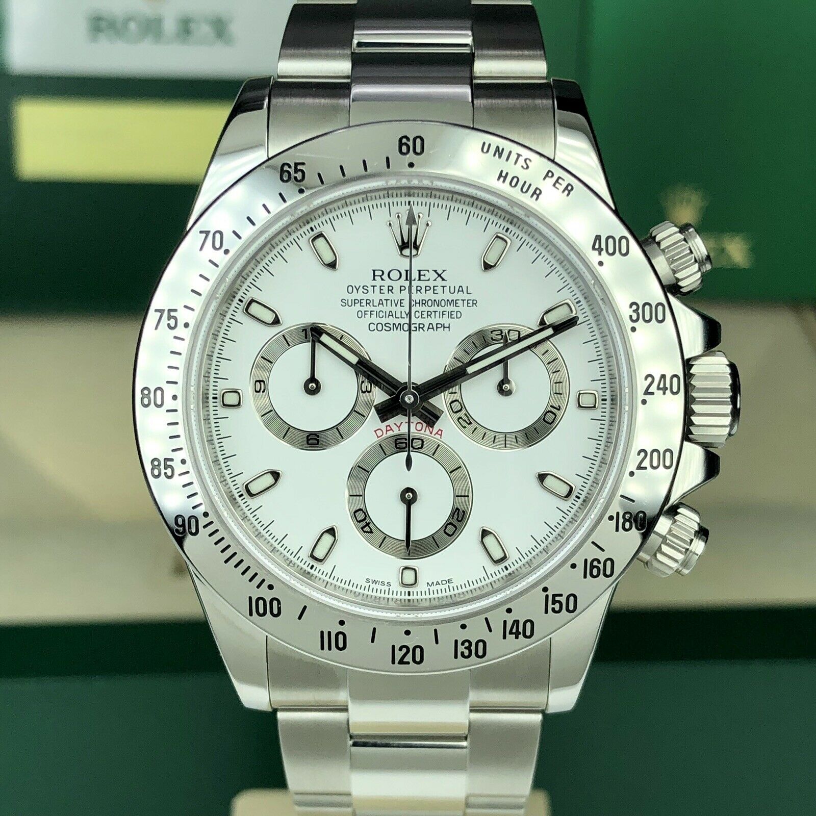 2016 Rolex Daytona “APH” 116520 White Dial With Box & Card Full Set