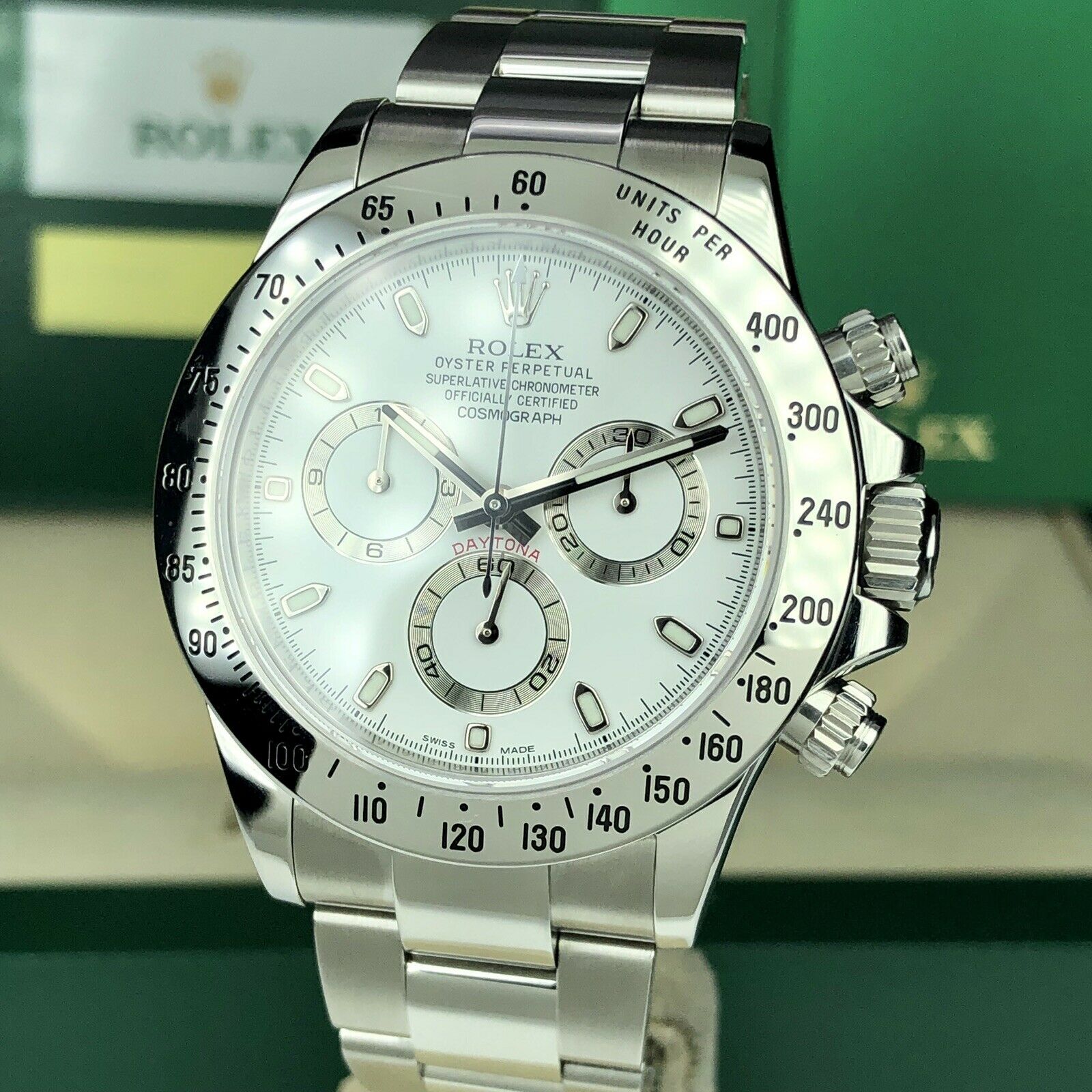 2016 Rolex Daytona “APH” 116520 White Dial With Box & Card Full Set