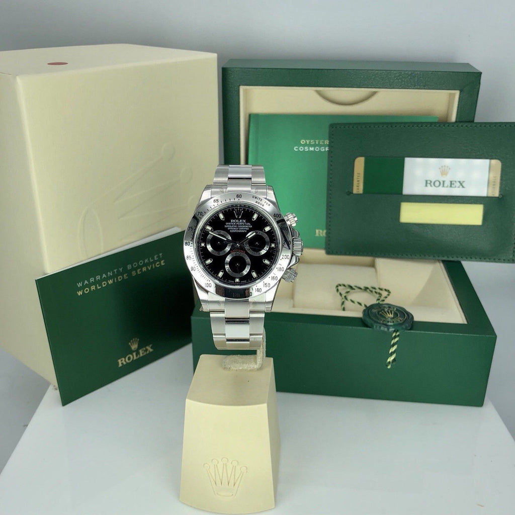 2018 Rolex Daytona 116520 discontinued NOS FULL STICKERS Unworn Box Card