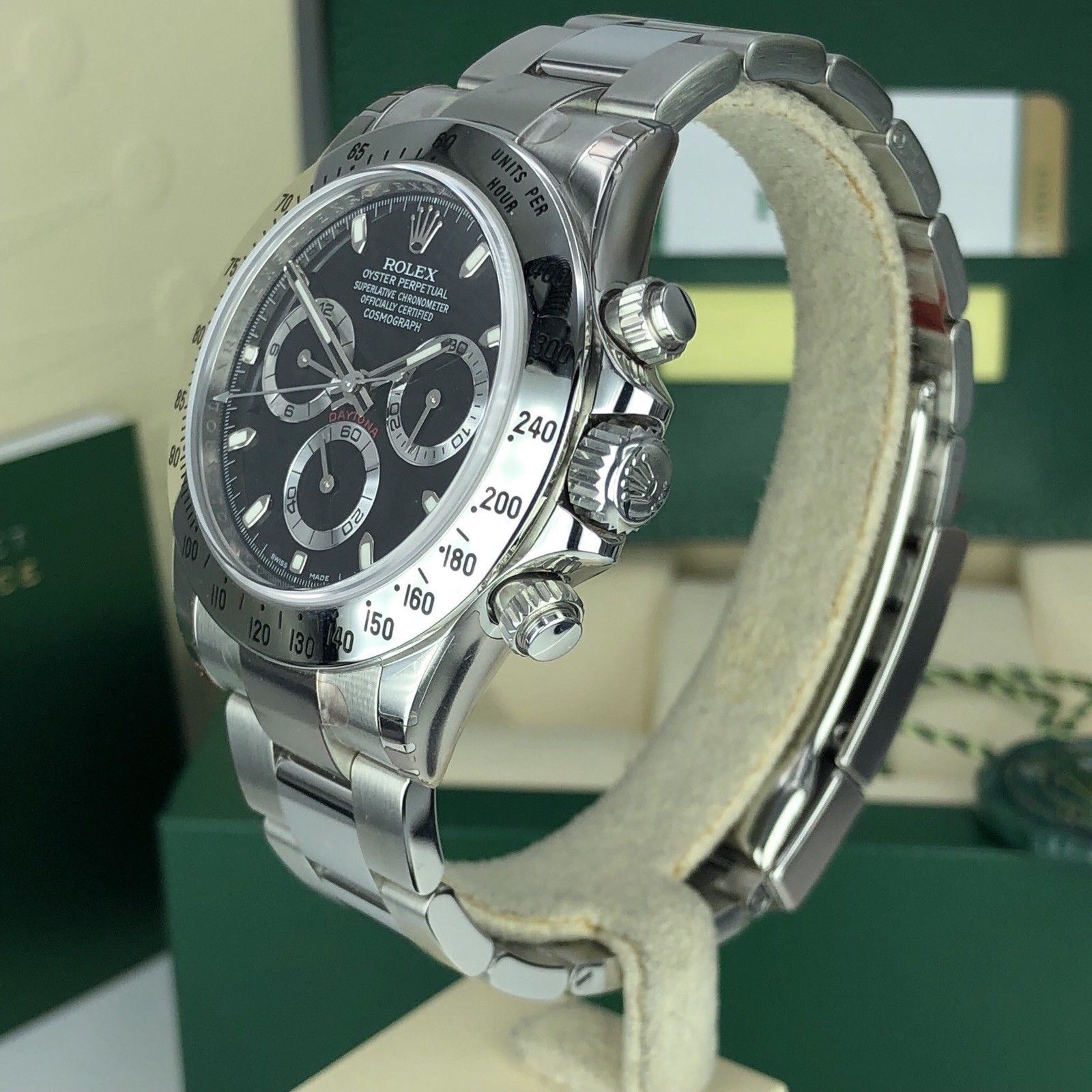 2018 Rolex Daytona 116520 discontinued NOS FULL STICKERS Unworn Box Card