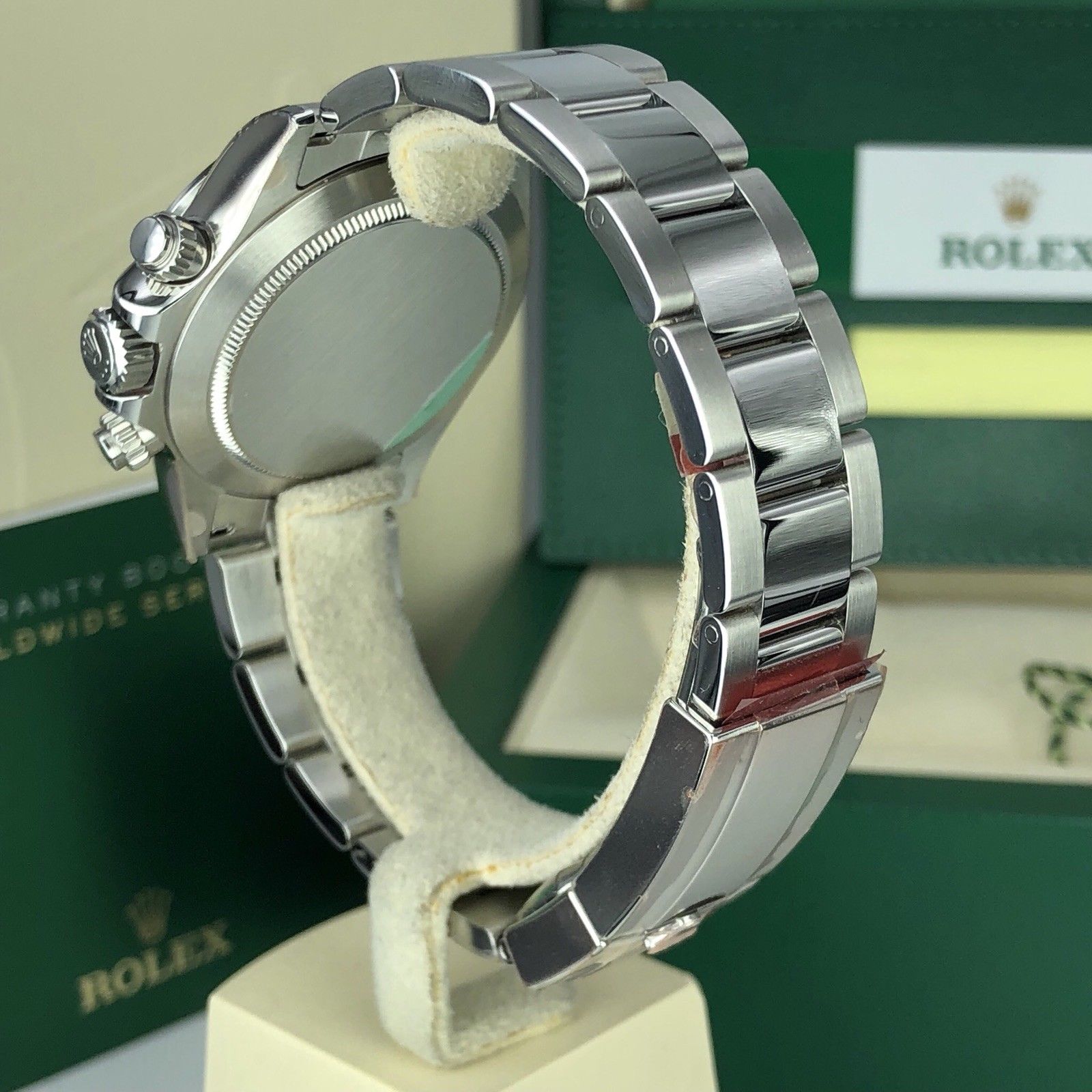 2018 Rolex Daytona 116520 discontinued NOS FULL STICKERS Unworn Box Card