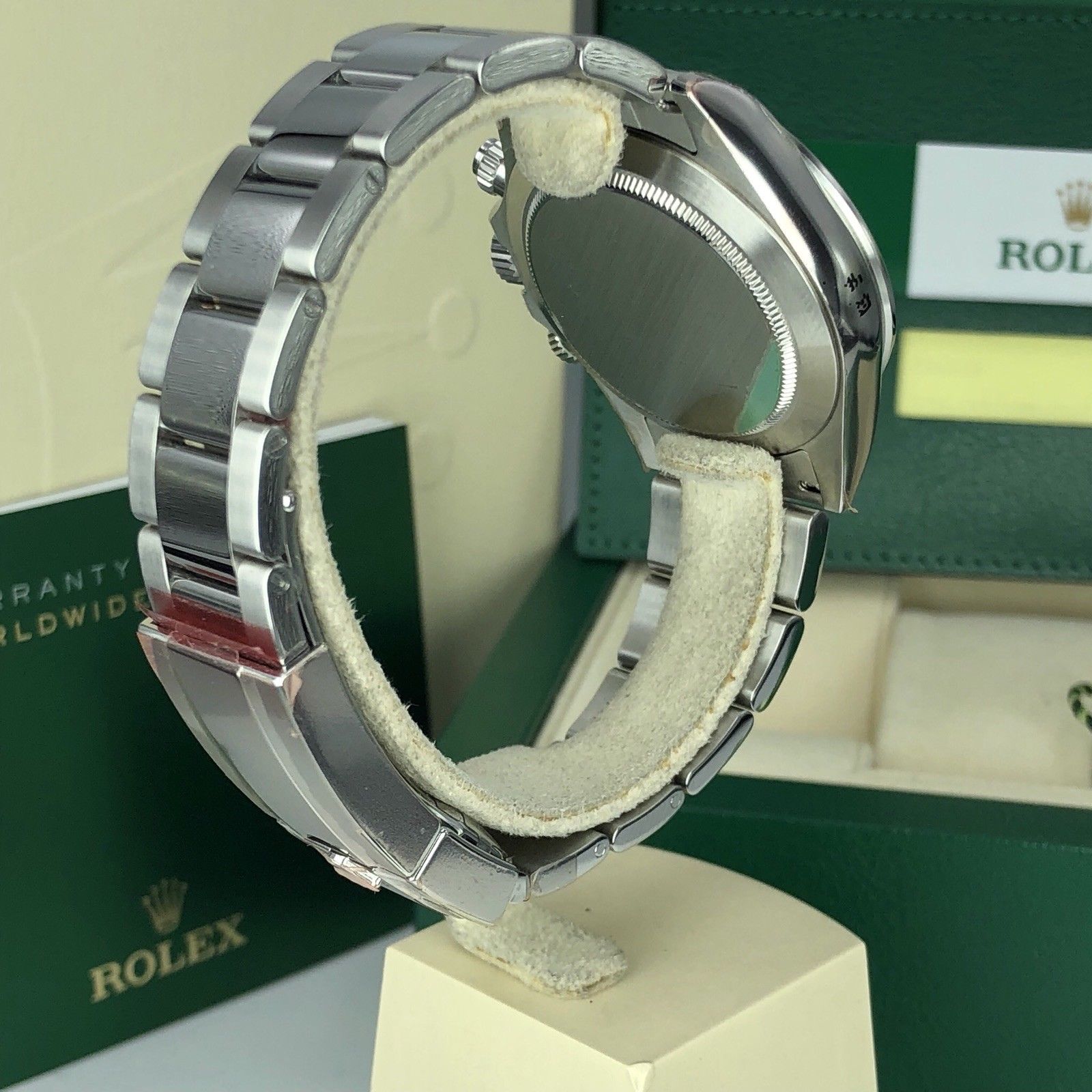 2018 Rolex Daytona 116520 discontinued NOS FULL STICKERS Unworn Box Card