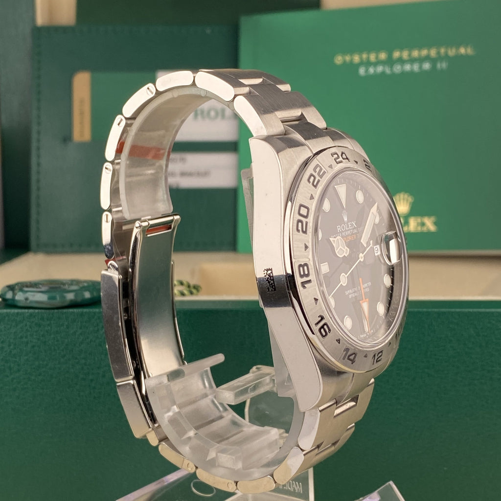 2018 Rolex Explorer II 216570 New Old Stock Full Stickers with Box & Card Complete