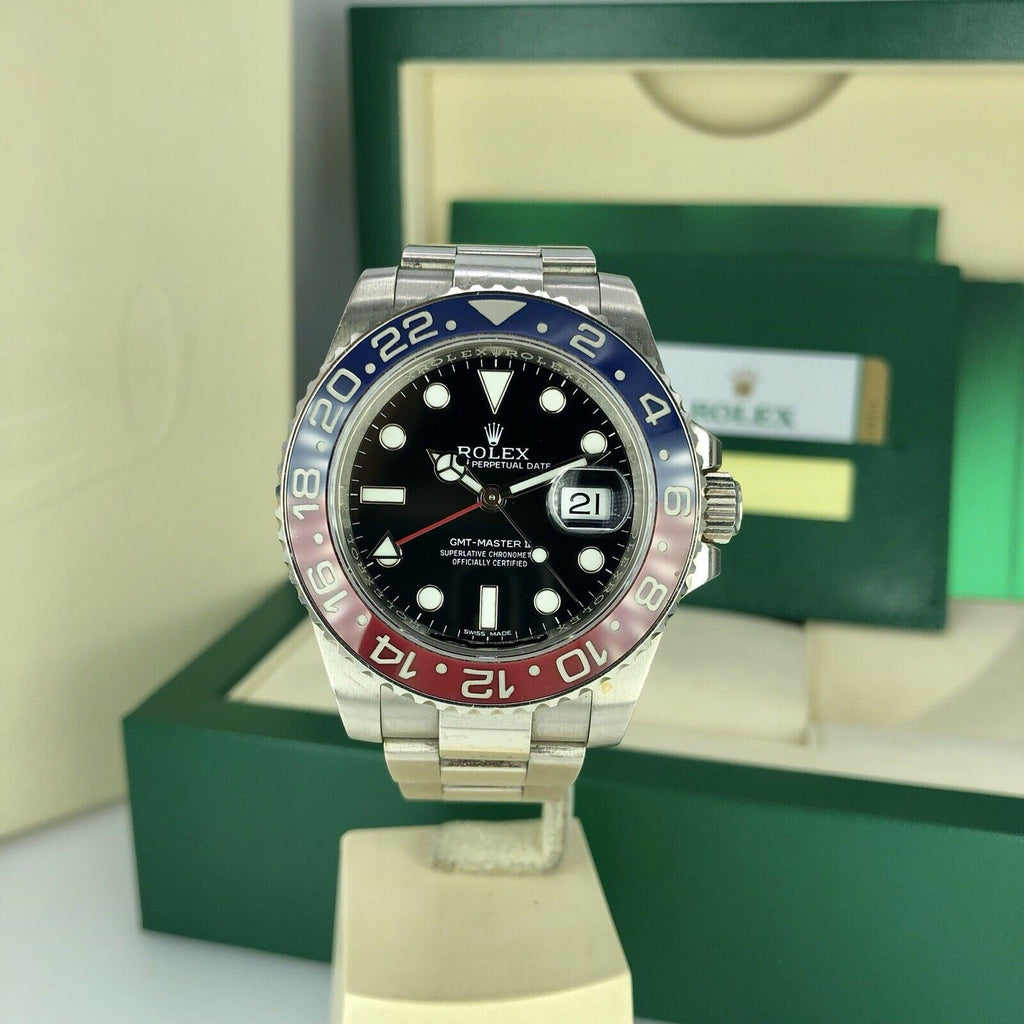 2018 Rolex GMT Master II 116719 BLRO With Box And Card Unpolished Black Dial