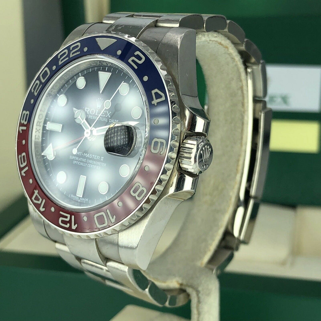 2018 Rolex GMT Master II 116719 BLRO With Box And Card Unpolished Black Dial