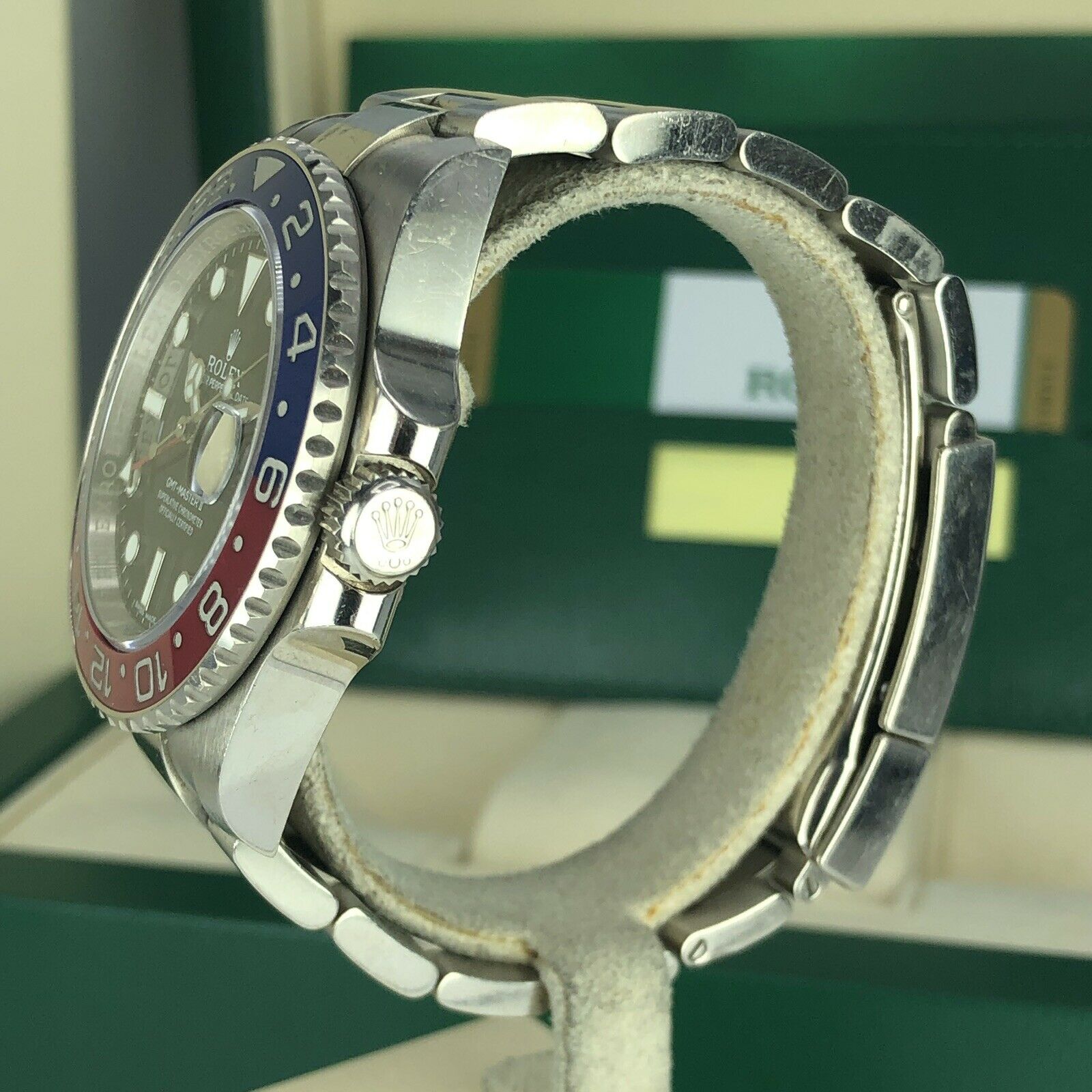 2018 Rolex GMT Master II 116719 BLRO With Box And Card Unpolished Black Dial