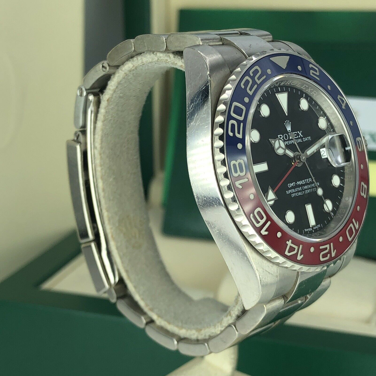 2018 Rolex GMT Master II 116719 BLRO With Box And Card Unpolished Black Dial