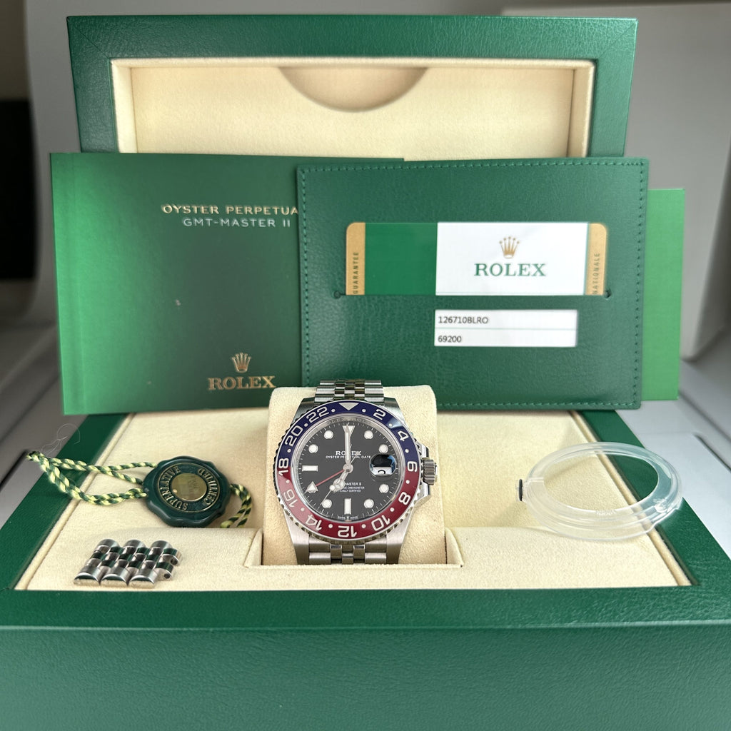 2018 Rolex GMT-Master II 126710BLRO Pepsi First Year Production with Box and Card