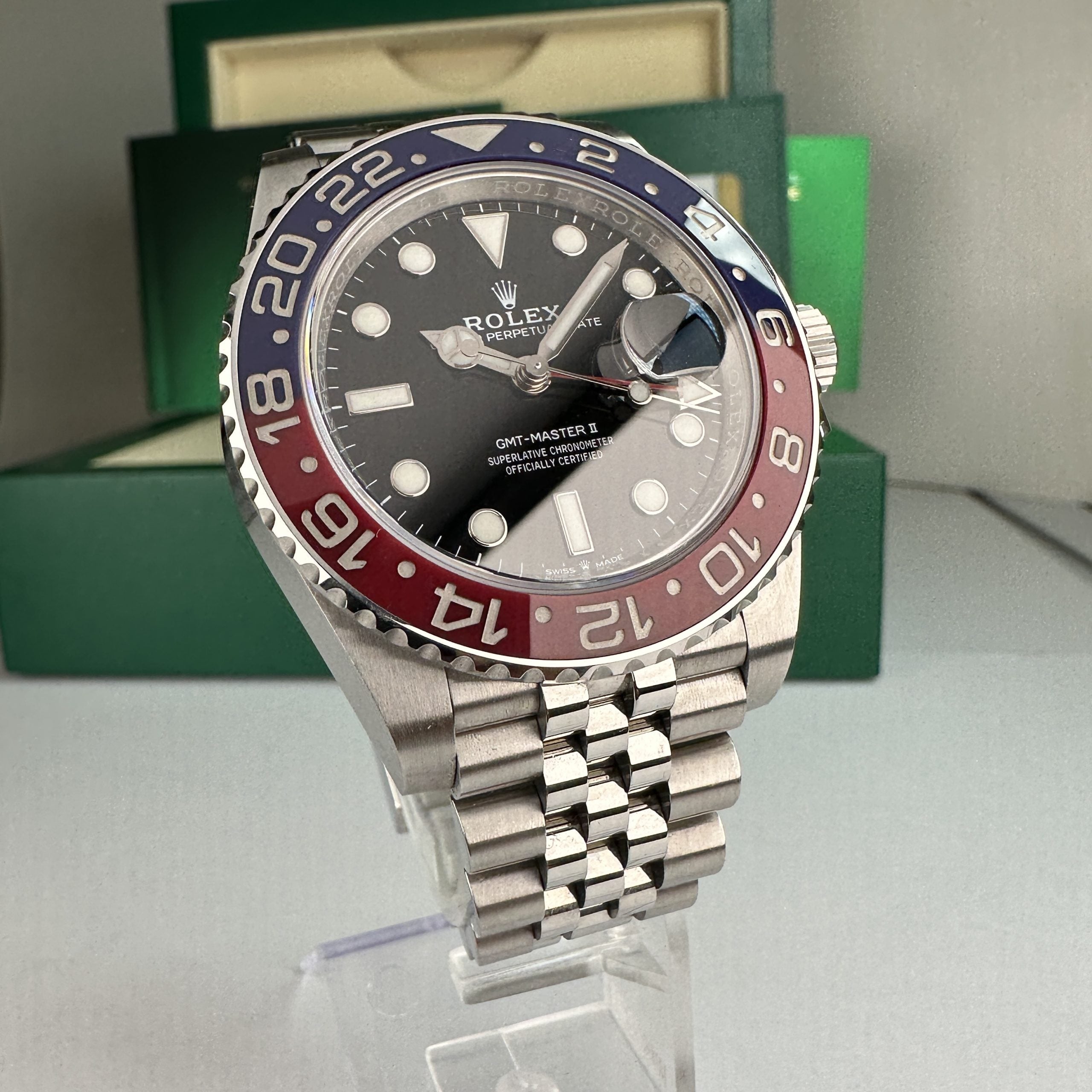 2018 Rolex GMT-Master II 126710BLRO Pepsi First Year Production with Box and Card