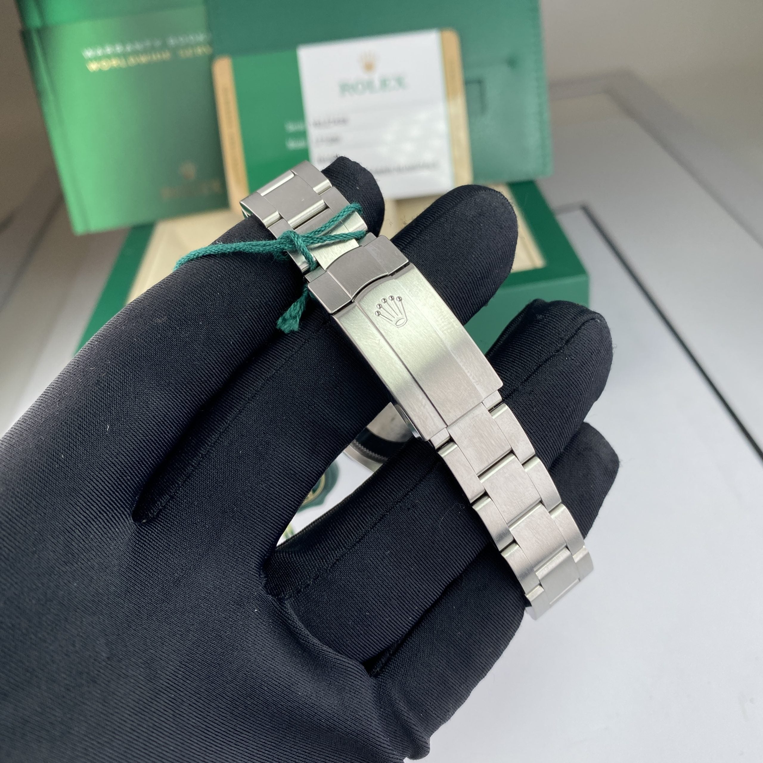 2018 Rolex Oyster Perpetual 177200 Midsize Dark Gray Roman Dial with Box and Card