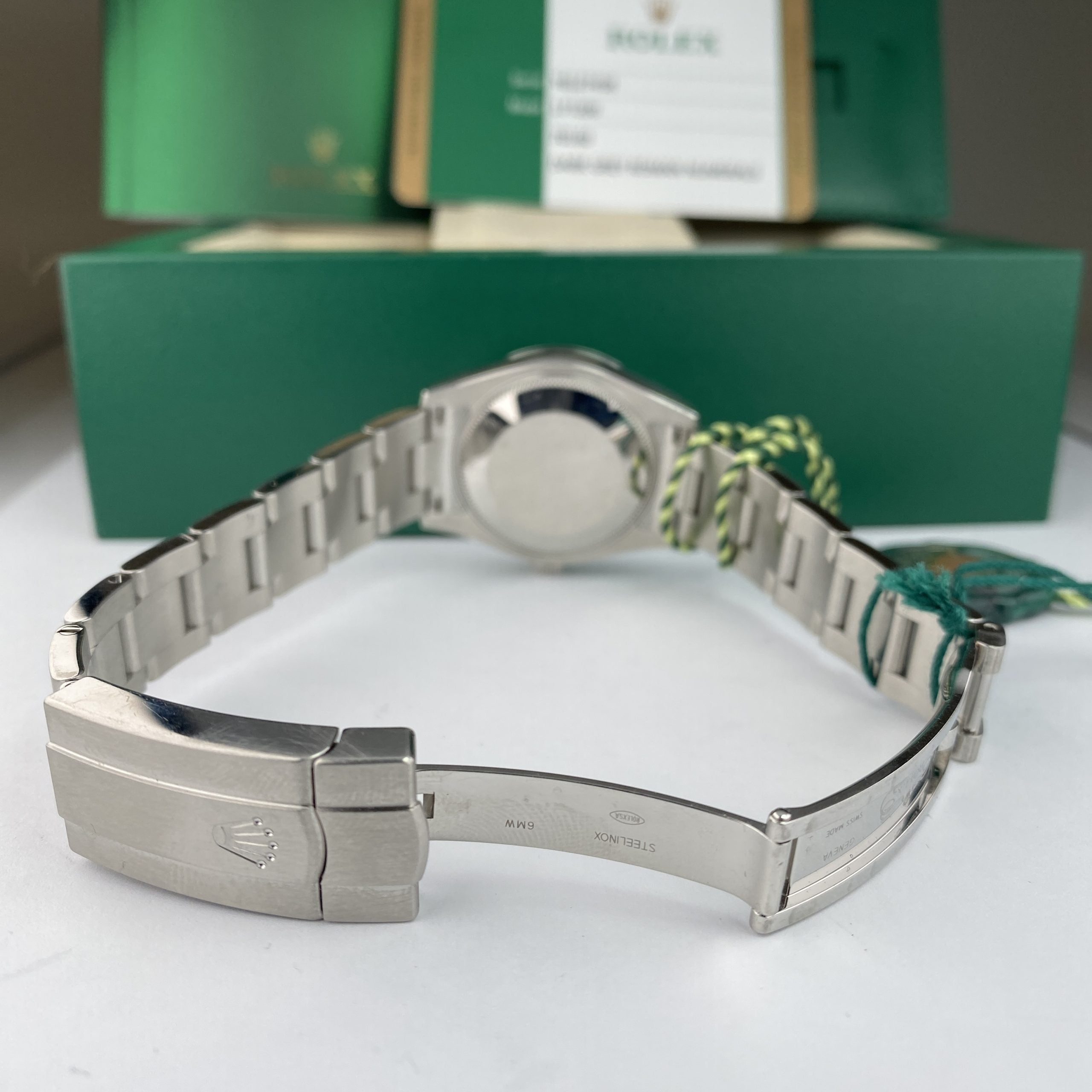 2018 Rolex Oyster Perpetual 177200 Midsize Dark Gray Roman Dial with Box and Card
