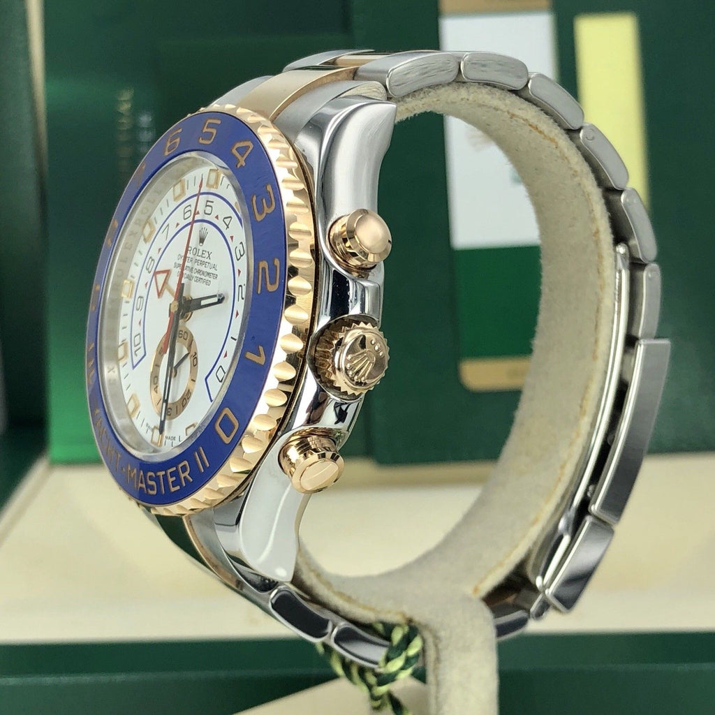 2018 Rolex Yacht-Master II 116681 Mint Condition Steel Rose Box Card