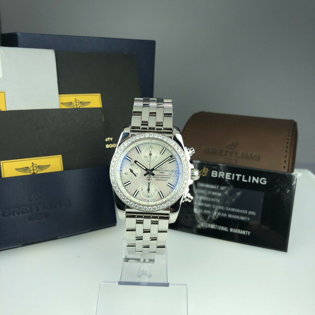 2019 Breitling Chronomat A1331053/A774 Mother Of Pearl Dial Unworn Retail 9,900$