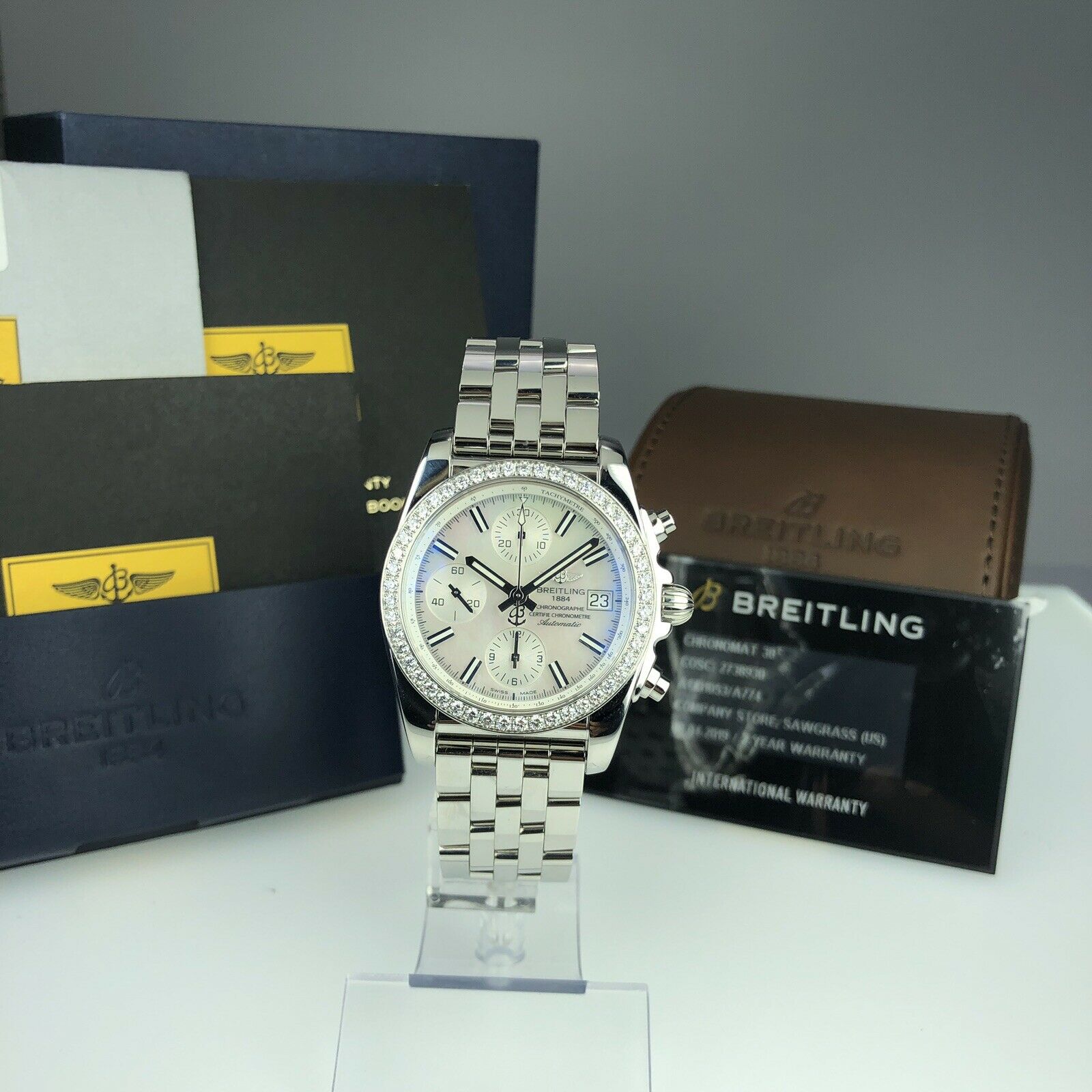2019 Breitling Chronomat A1331053/A774 Mother Of Pearl Dial Unworn Retail 9,900$