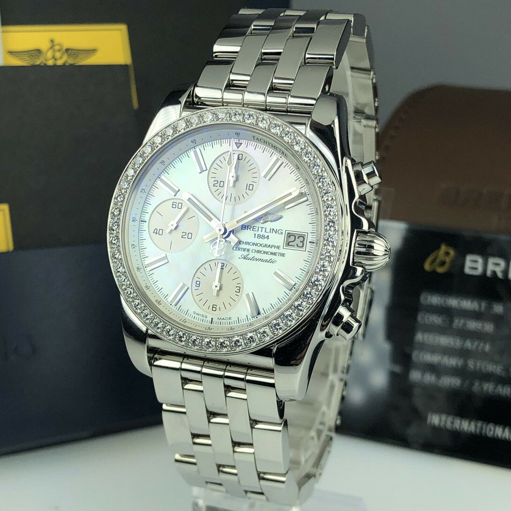 2019 Breitling Chronomat A1331053/A774 Mother Of Pearl Dial Unworn Retail 9,900$