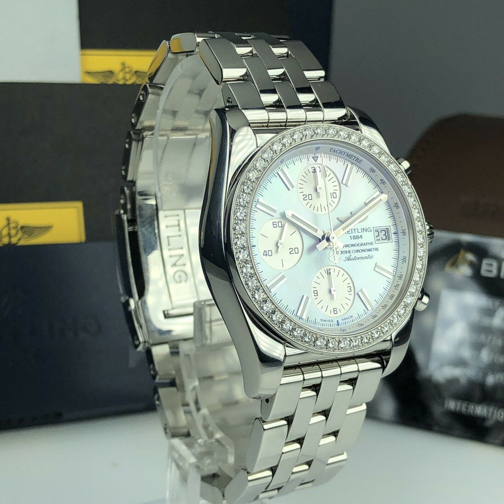 2019 Breitling Chronomat A1331053/A774 Mother Of Pearl Dial Unworn Retail 9,900$