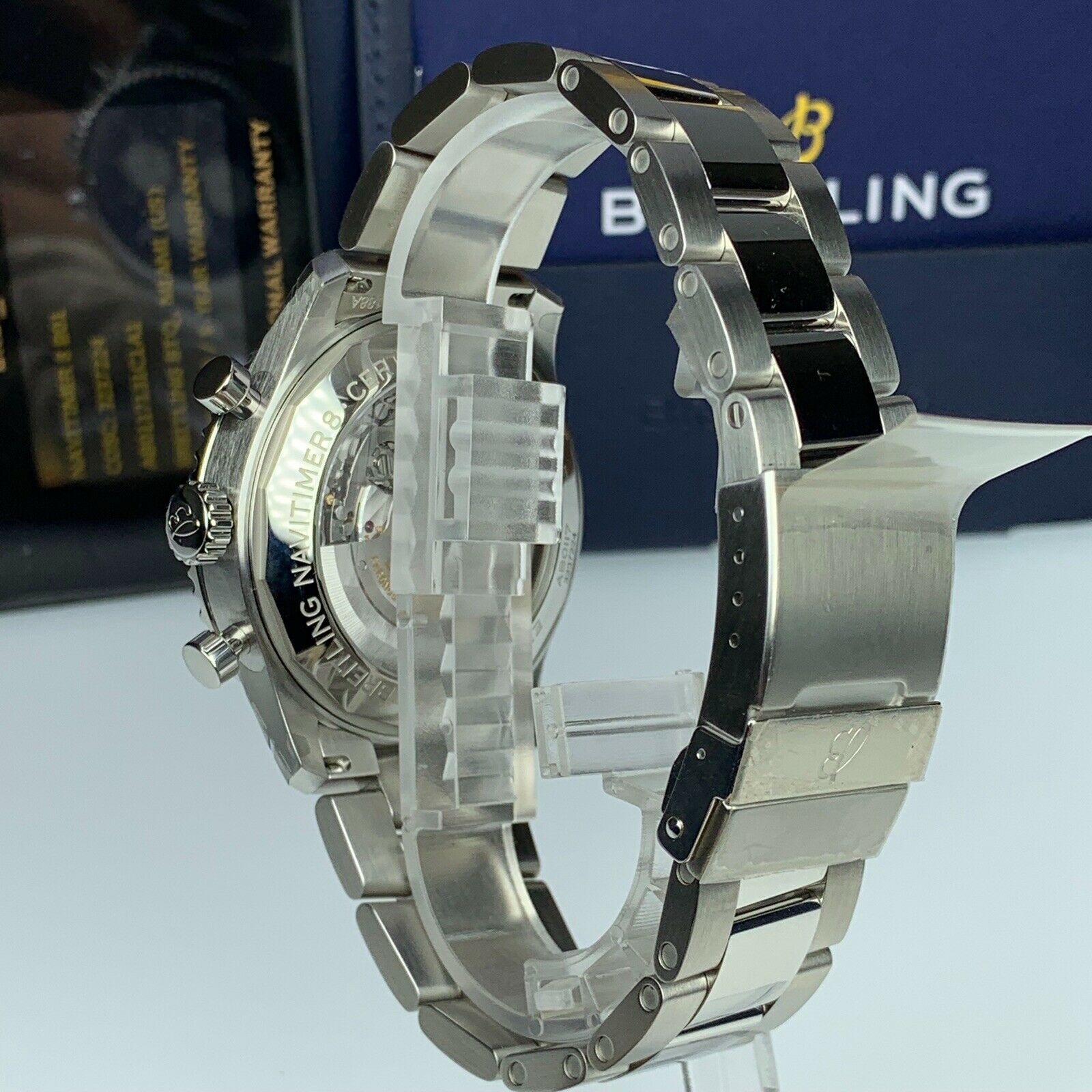 2019 Breitling Navitimer 8 B01 Chronograph AB0117131C1A1 Blue Dial 43mm Unworn