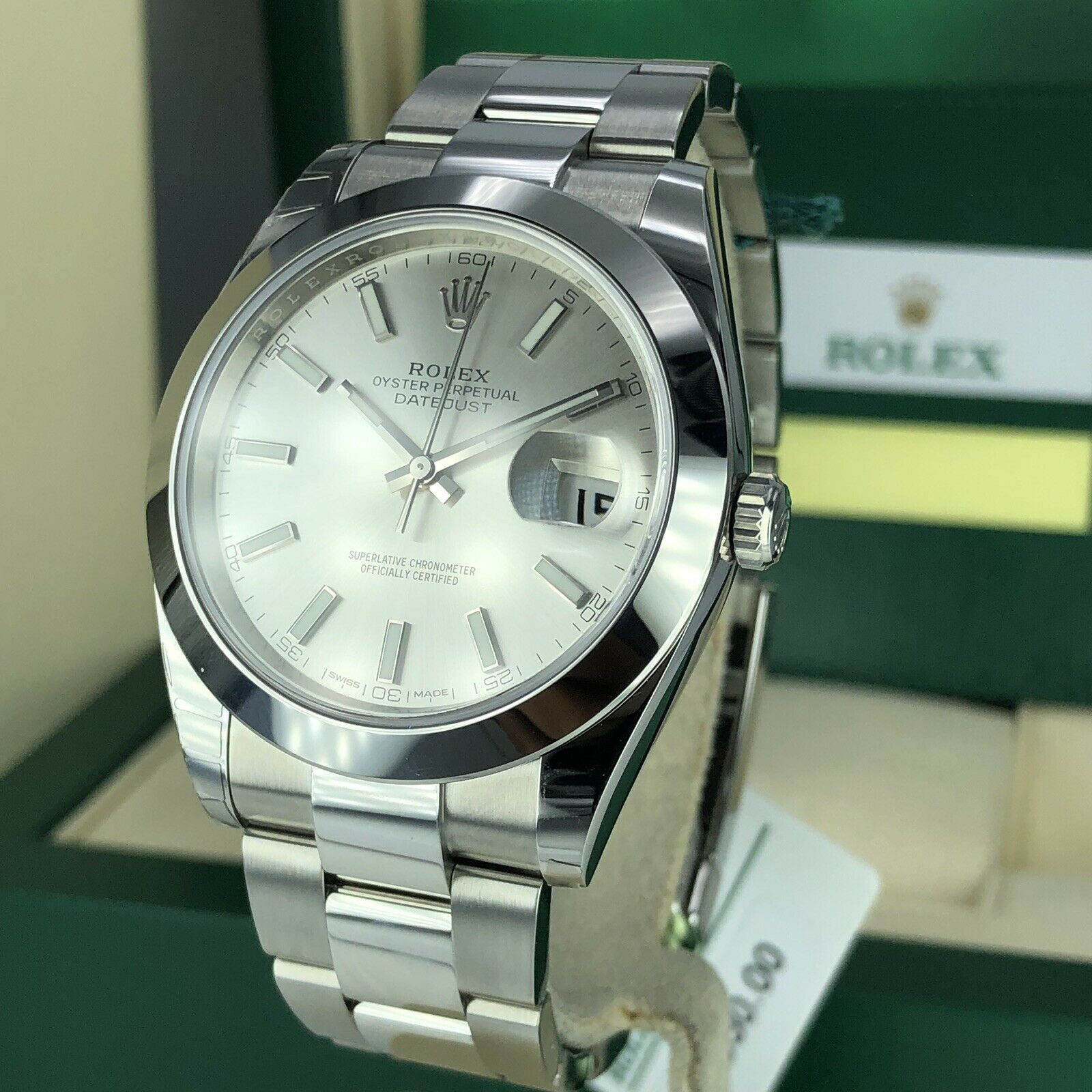 2019 Rolex Datejust 126300 Oyster Smooth Bezel 41mm With Box And Card Unworn