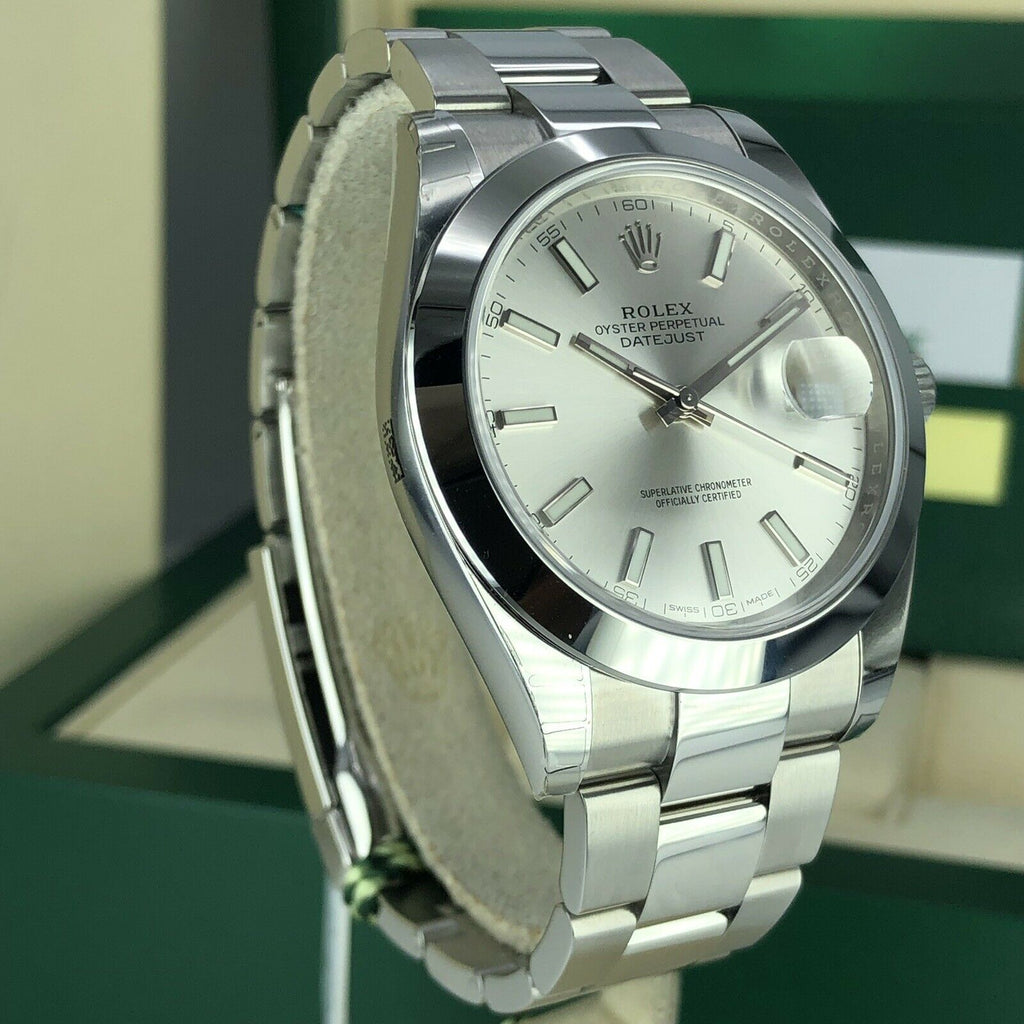 2019 Rolex Datejust 126300 Oyster Smooth Bezel 41mm With Box And Card Unworn