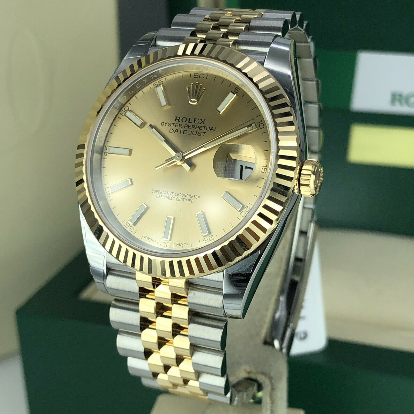 2019 Rolex Datejust 126333 Jubilee Fluted Bezel 41mm With Box And Card Unworn