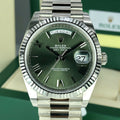 2019 Rolex Day-Date 228239 Olive Green White Gold 40mm With Box And Card Unworn