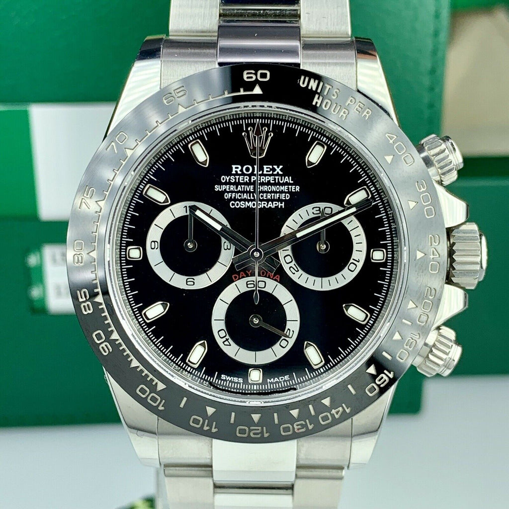 2019 Rolex Daytona 116500LN Black Dial With Box & Card Full Set
