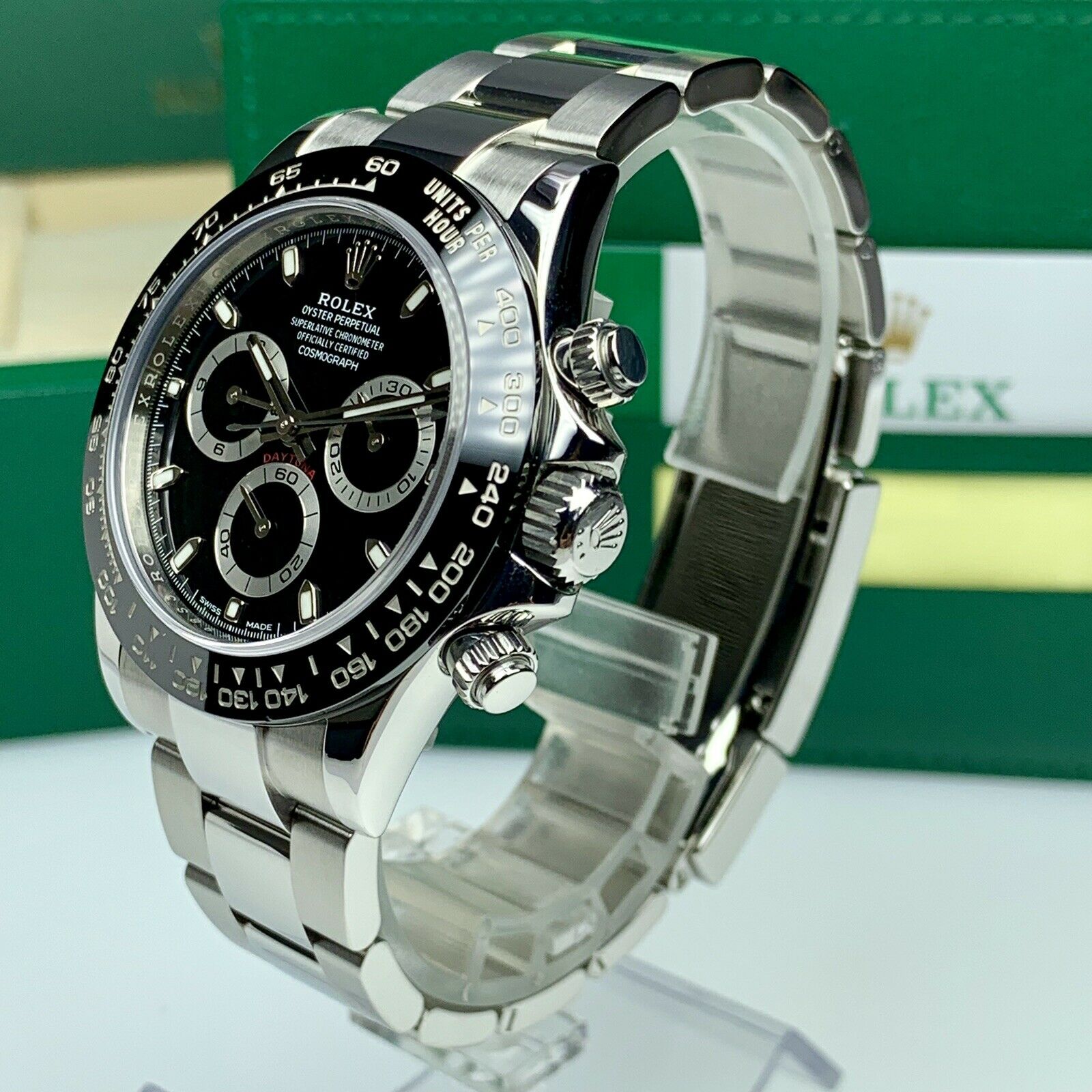 2019 Rolex Daytona 116500LN Black Dial With Box & Card Full Set