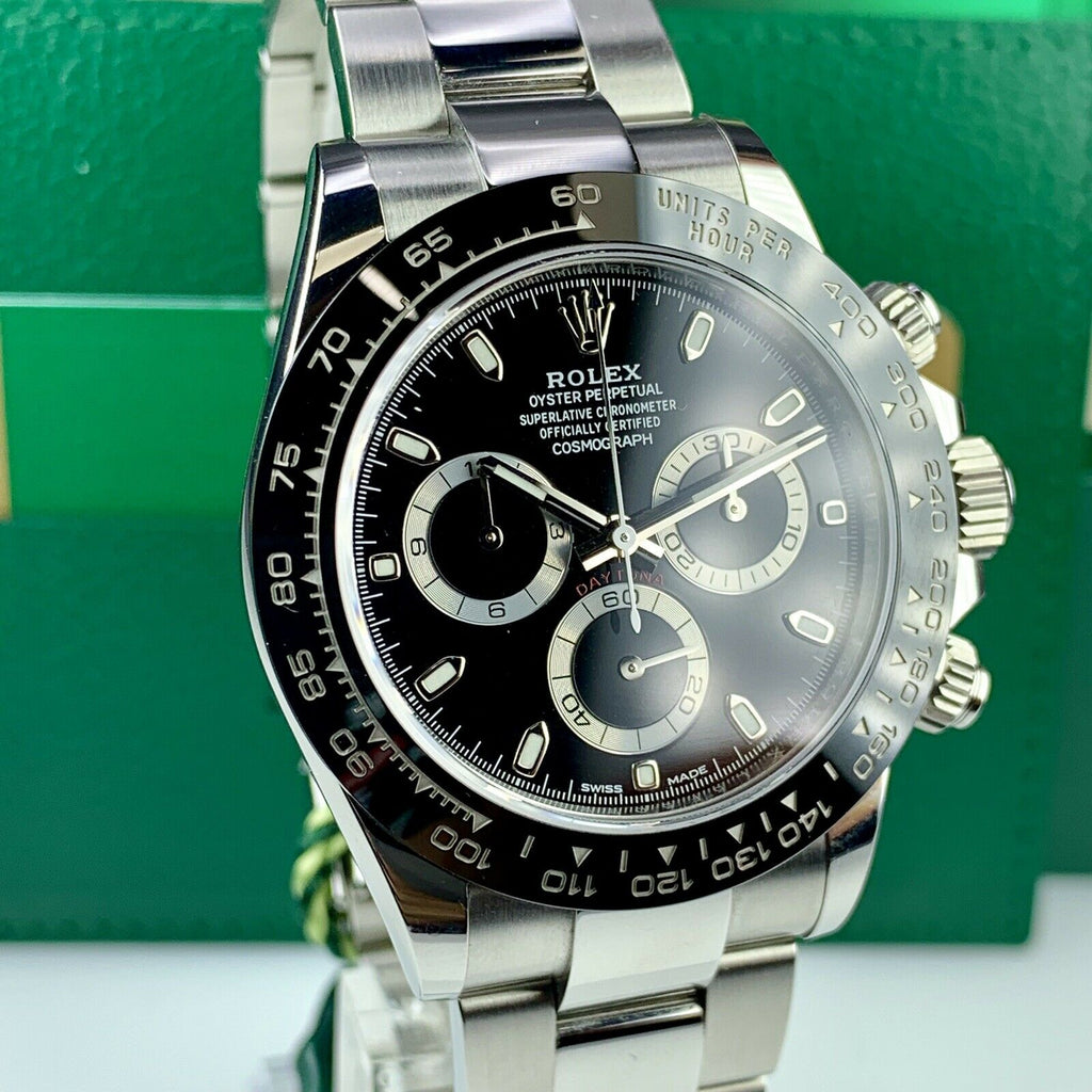 2019 Rolex Daytona 116500LN Black Dial With Box & Card Full Set