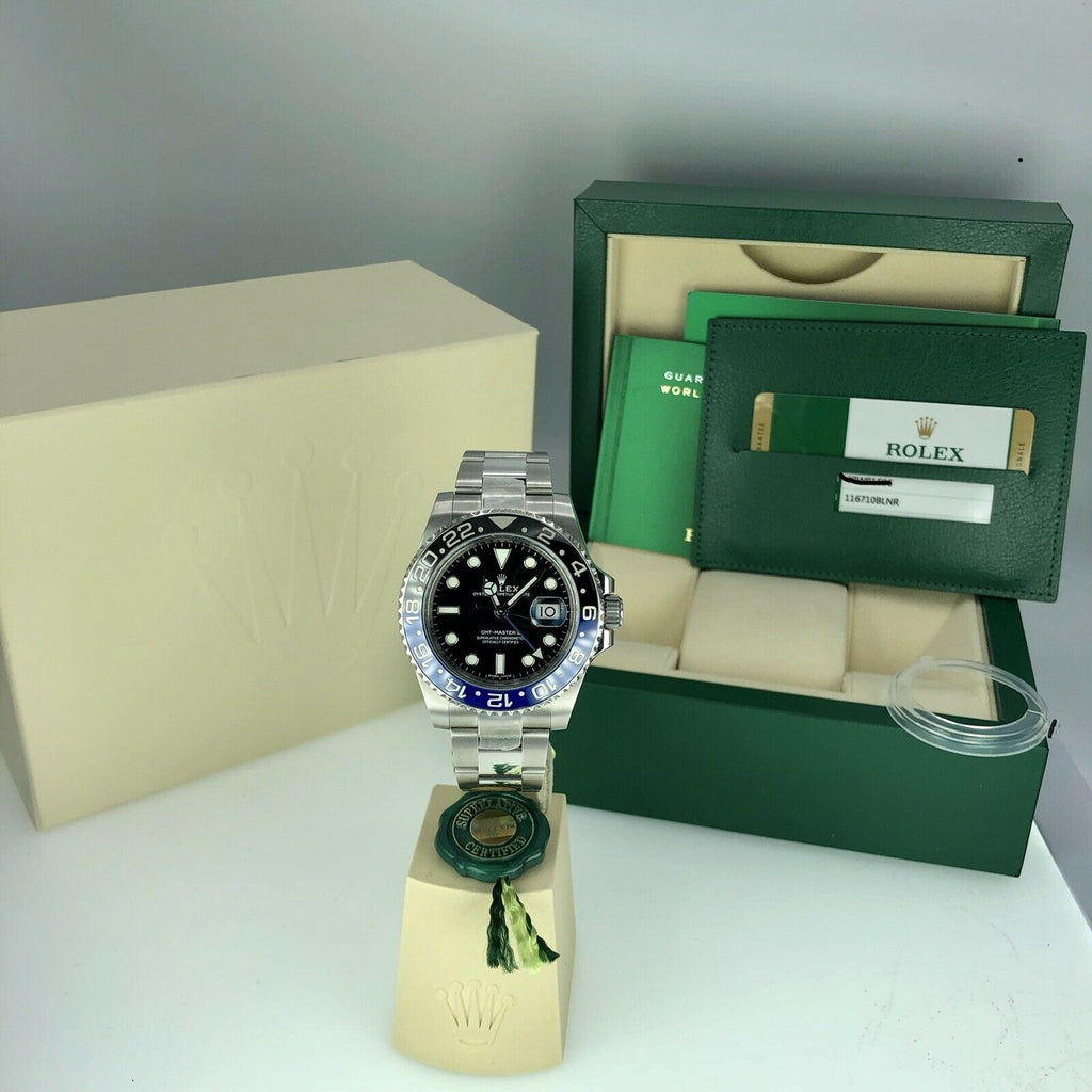 2019 Rolex GMT Master II 116710BLNR Batman With Box And Card Full Set Unworn