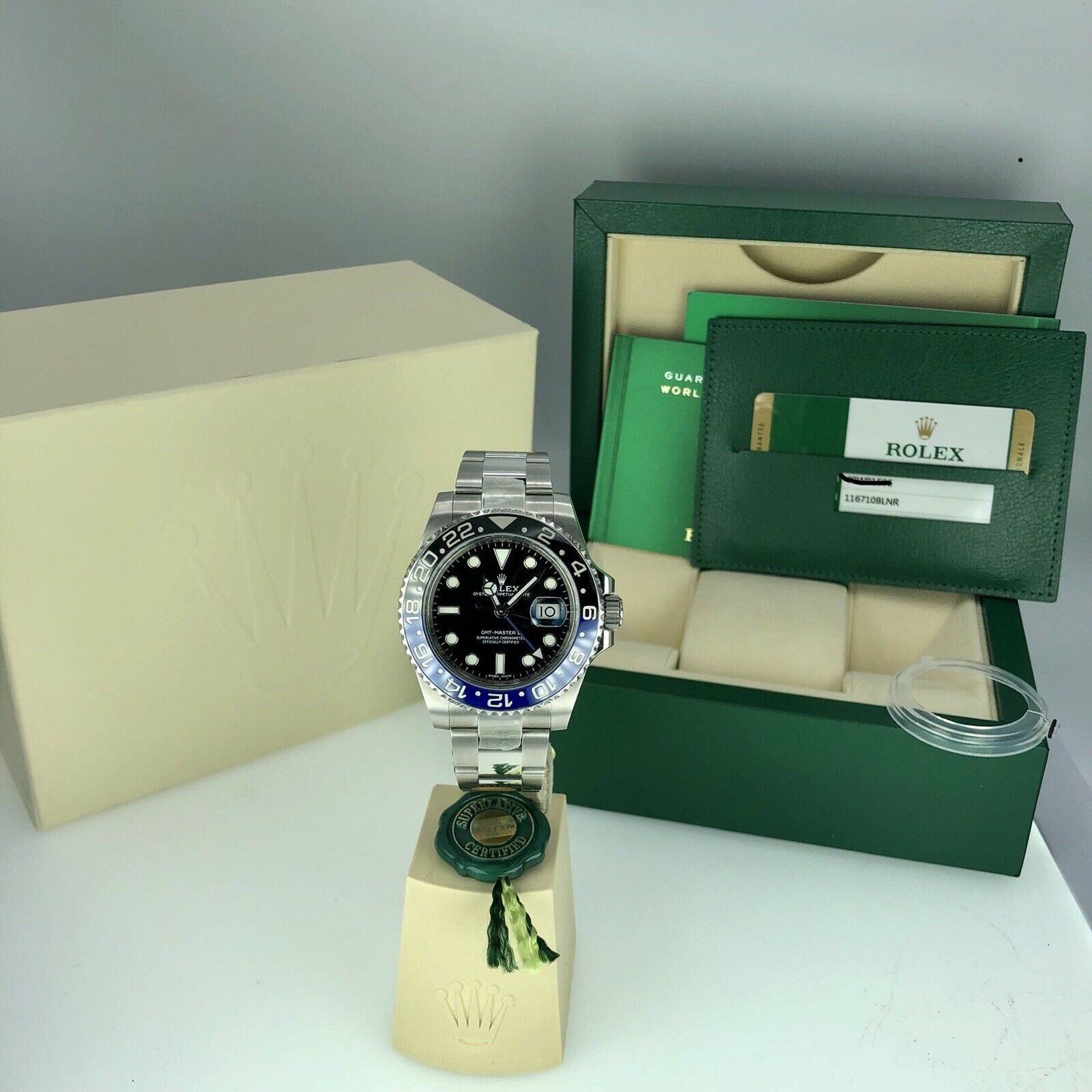 2019 Rolex GMT Master II 116710BLNR Batman With Box And Card Full Set Unworn