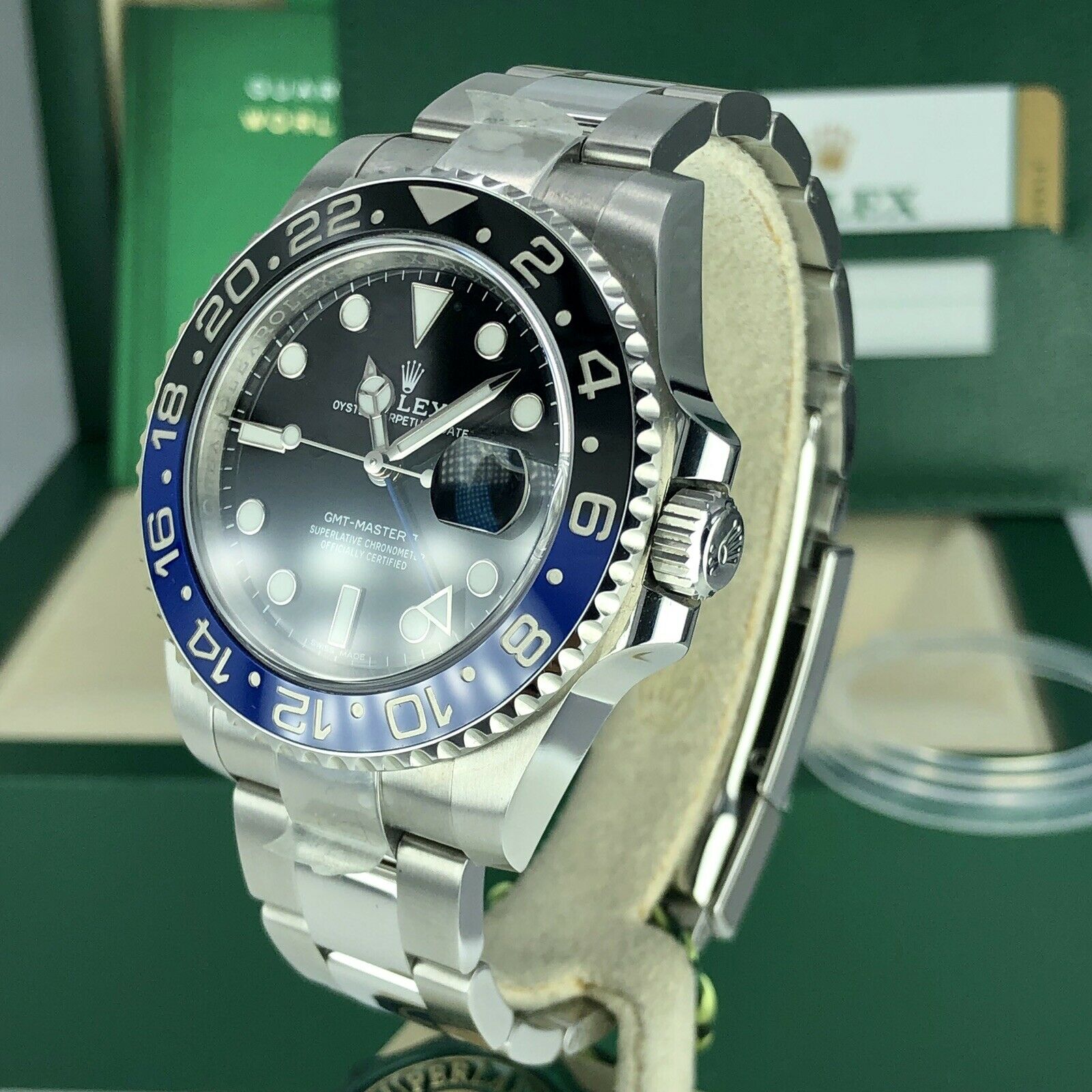 2019 Rolex GMT Master II 116710BLNR Batman With Box And Card Full Set Unworn